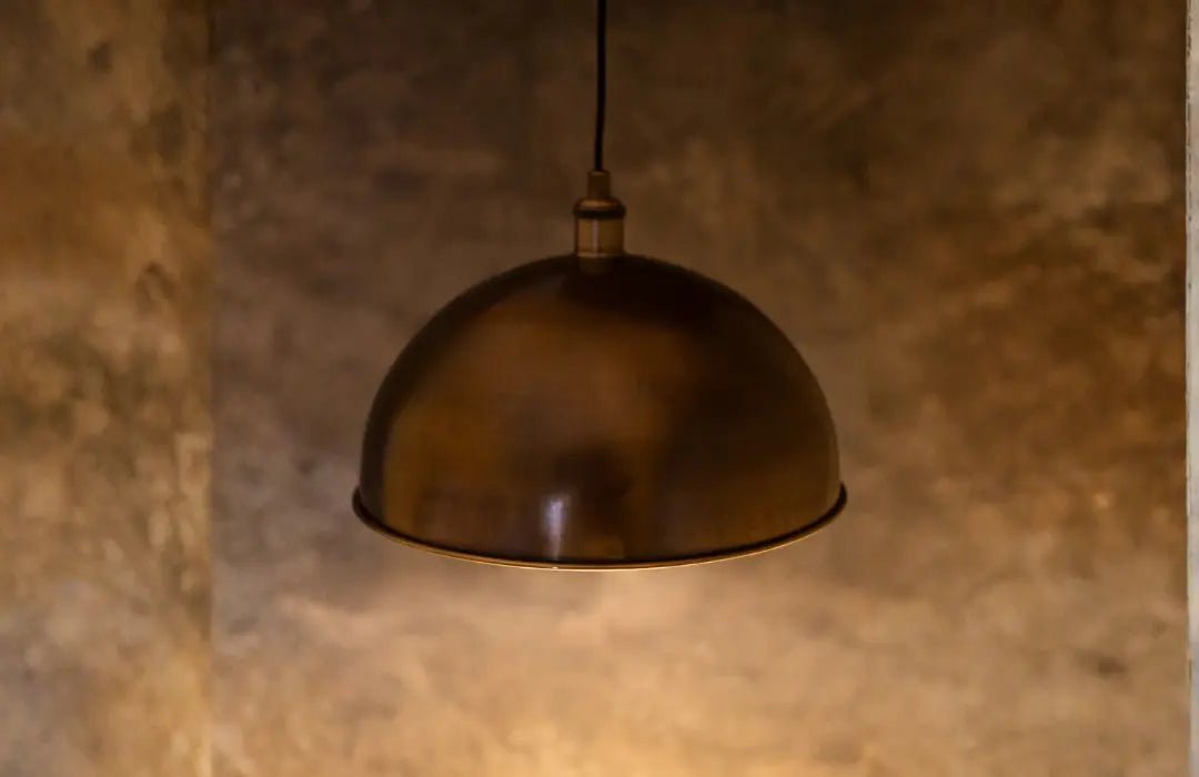 Oil Rubbed Bronze Dome Pendant Light, Bronze Ceiling Dome Lampshade alternate view 10