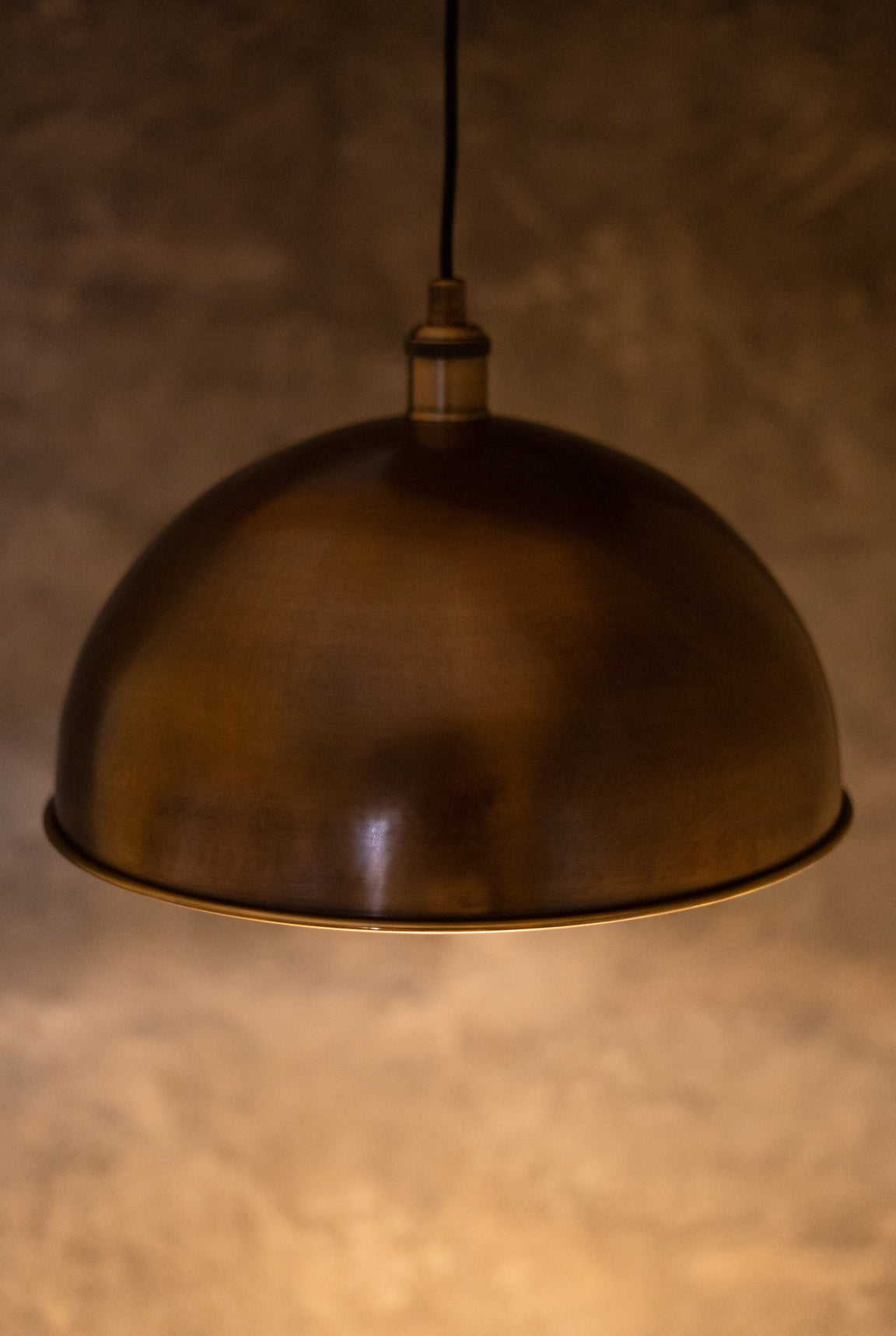 Oil Rubbed Bronze Dome Pendant Light, Bronze Ceiling Dome Lampshade alternate view 4