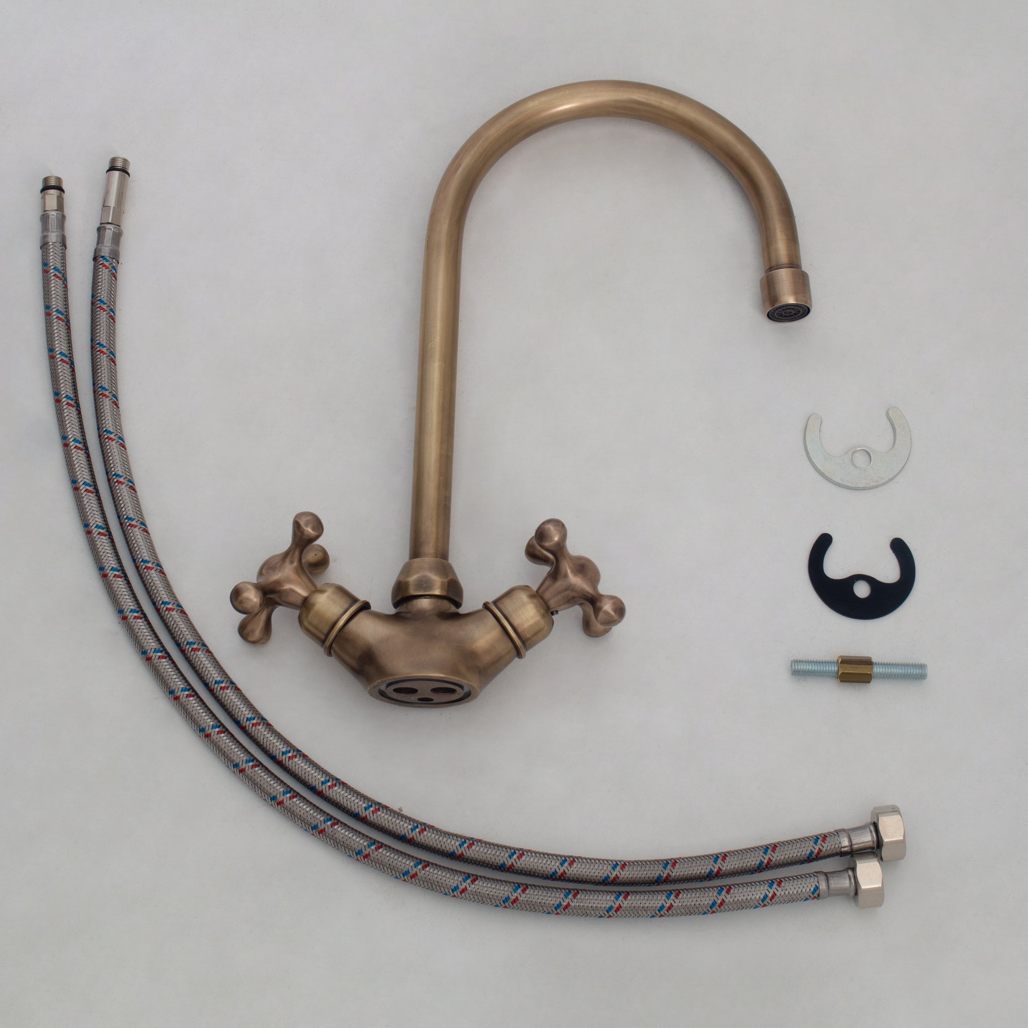 Oil Rubbed Bronze Single Hole Faucet, Antique Bronze Bathroom Sink Faucet alternate view 9