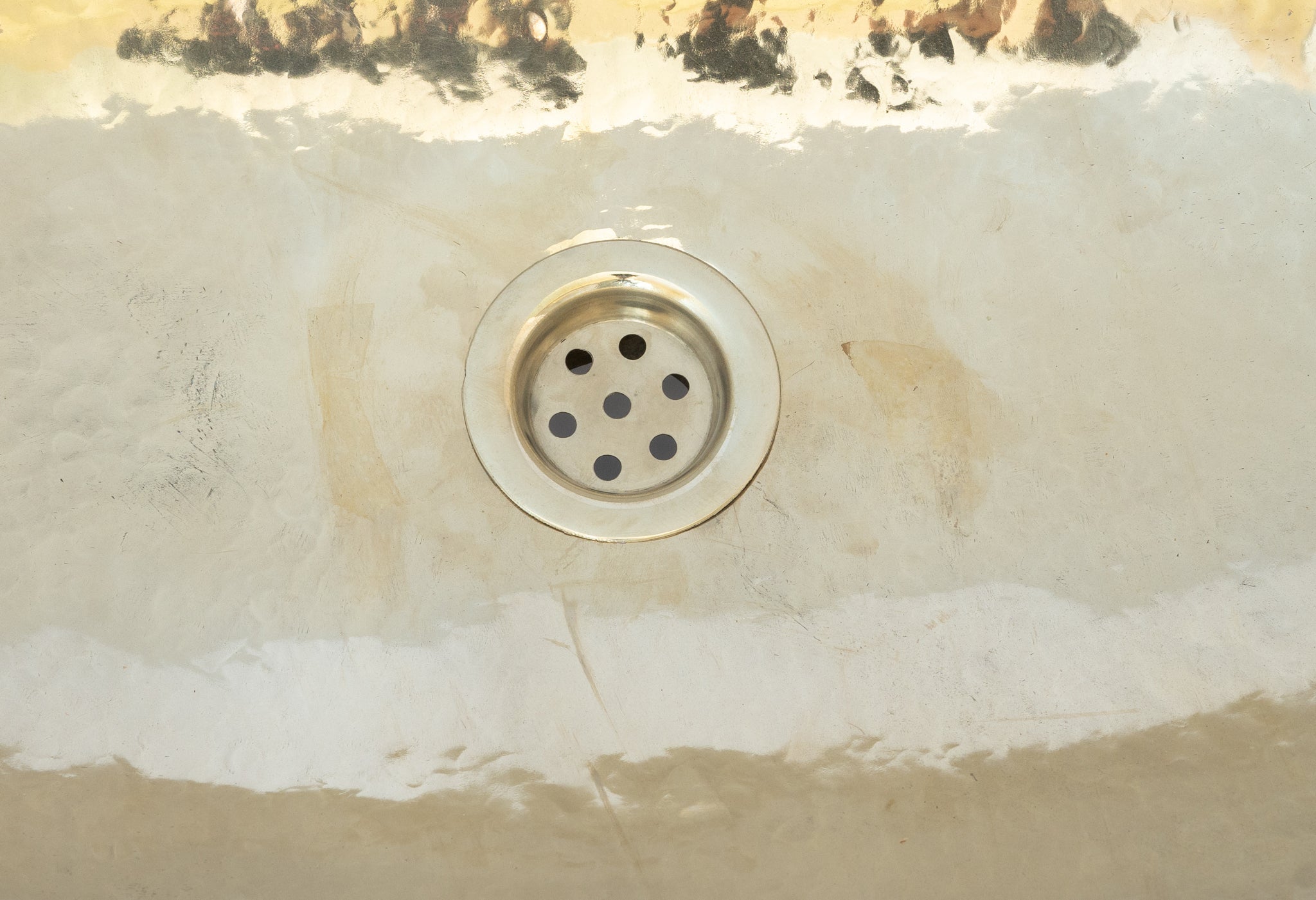 Oval Silver Bathroom Sink – German Silver Vessel Sink – Countertop Washbasin for Powder Room alternate view 4