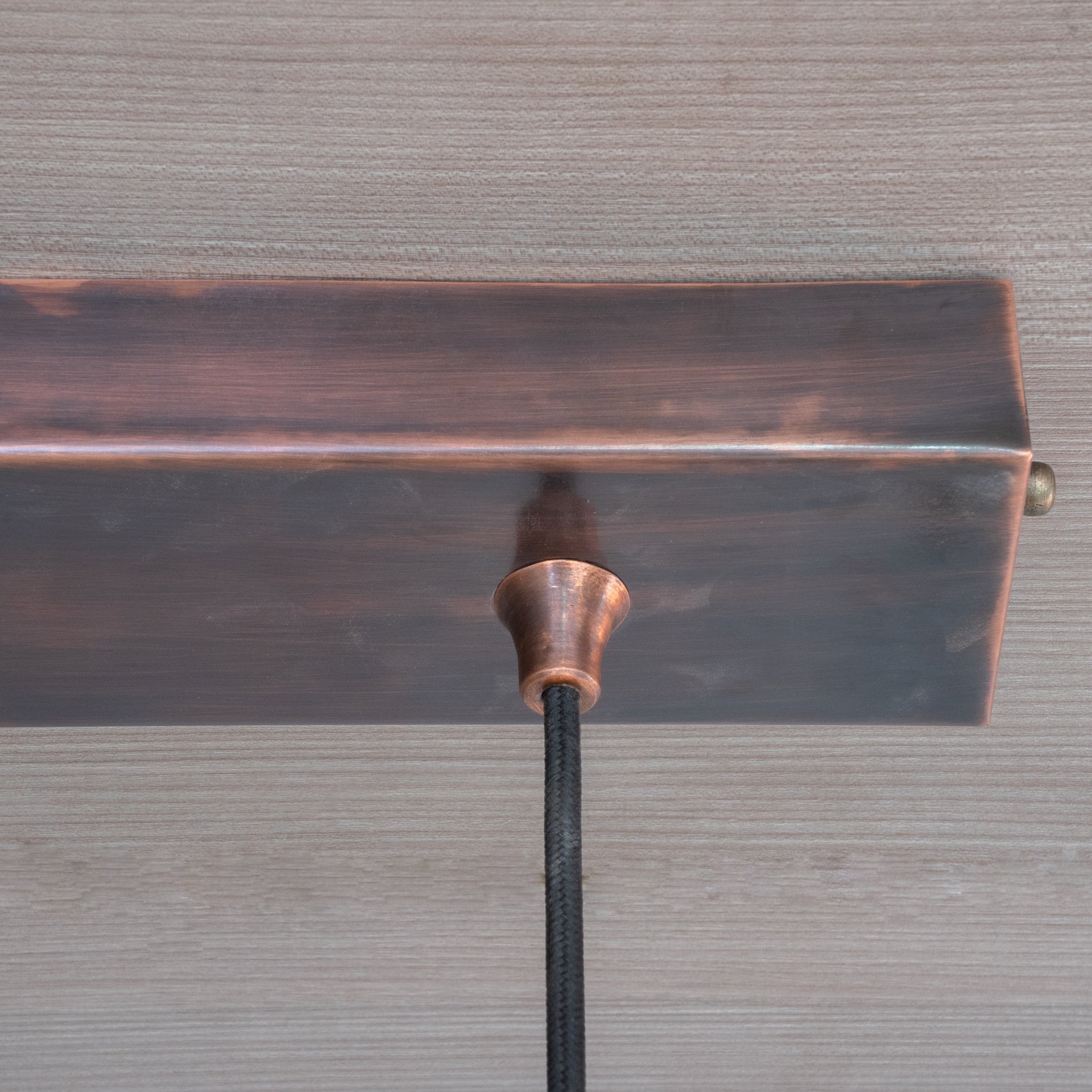 Oxidized Copper Ceiling Pendant Set, Copper Lampshade, Copper Ceiling Light Fixture, Copper Hanging Dome Light Set Kitchen Island alternate view 6