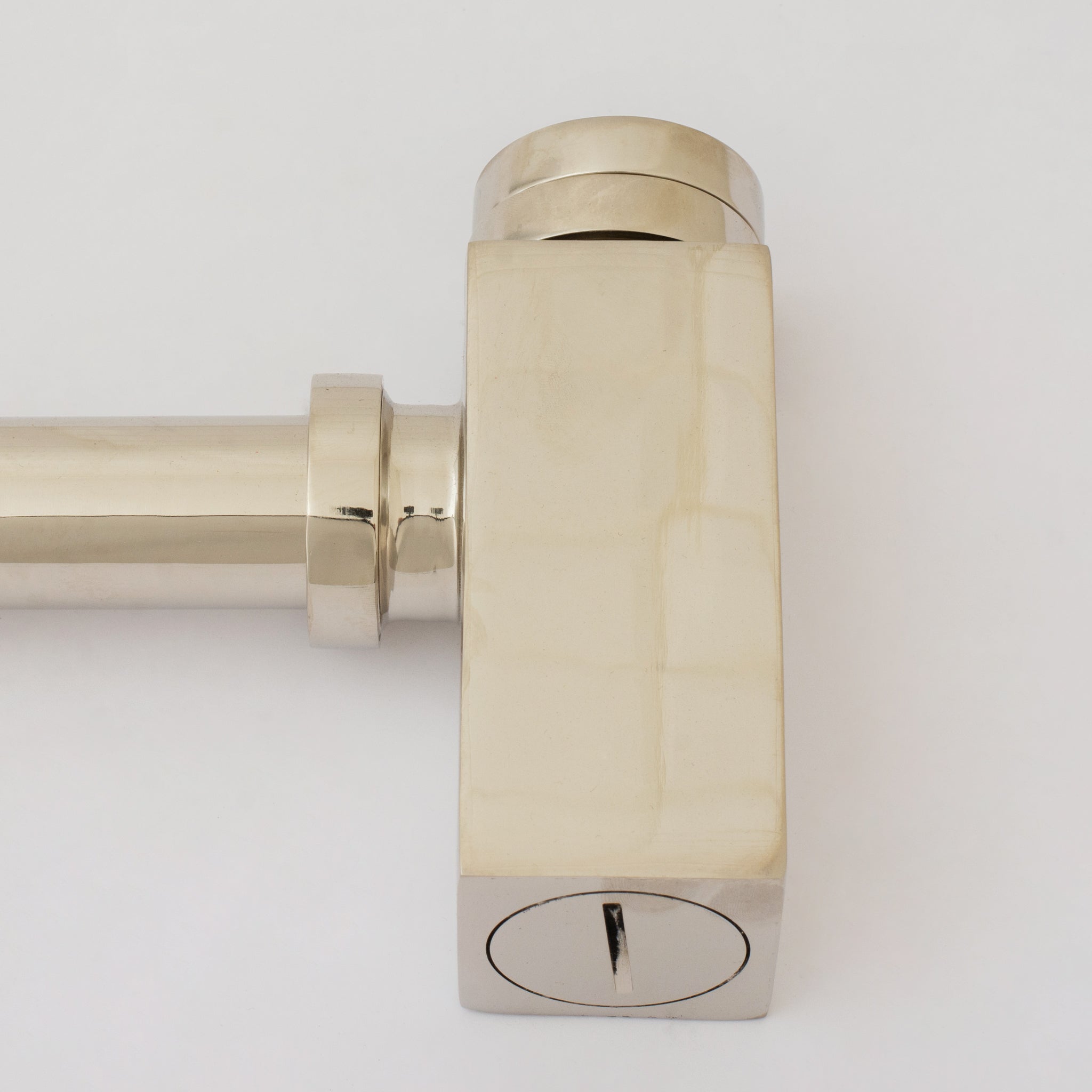 Polished Nickel P-trap, Nickel Water Trap, Bathroom Sink Drain Tailpiece, Drain Kit with Flange, Bathroom Sink Siphon alternate view 3