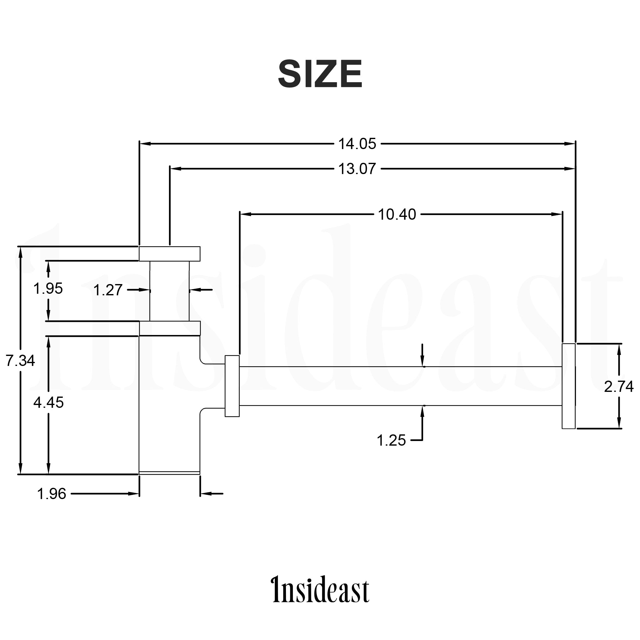Round Solid Brass Bottle P-Trap & Push-Up Drain alternate view 9