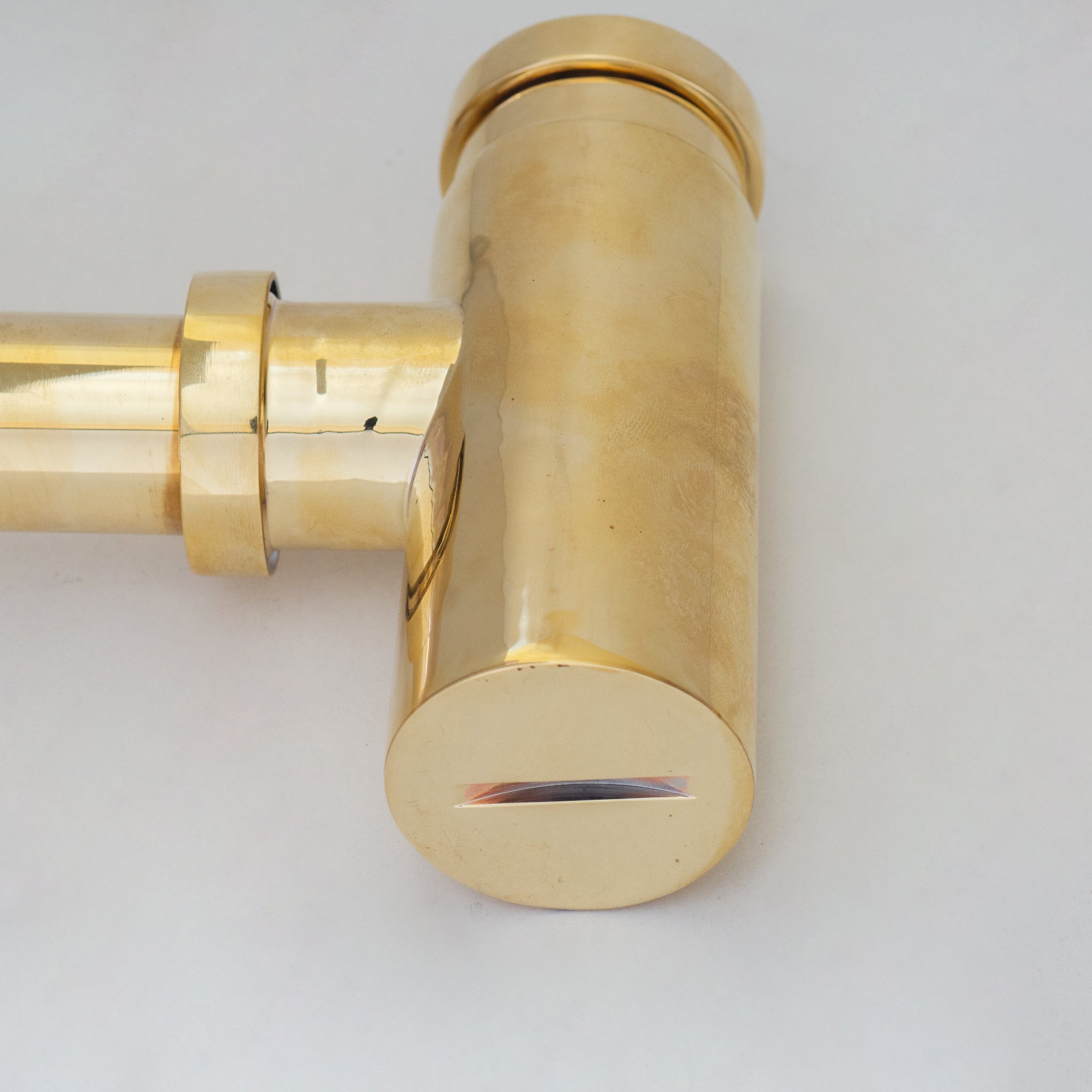 Round Solid Brass Bottle P-Trap & Push-Up Drain alternate view 5