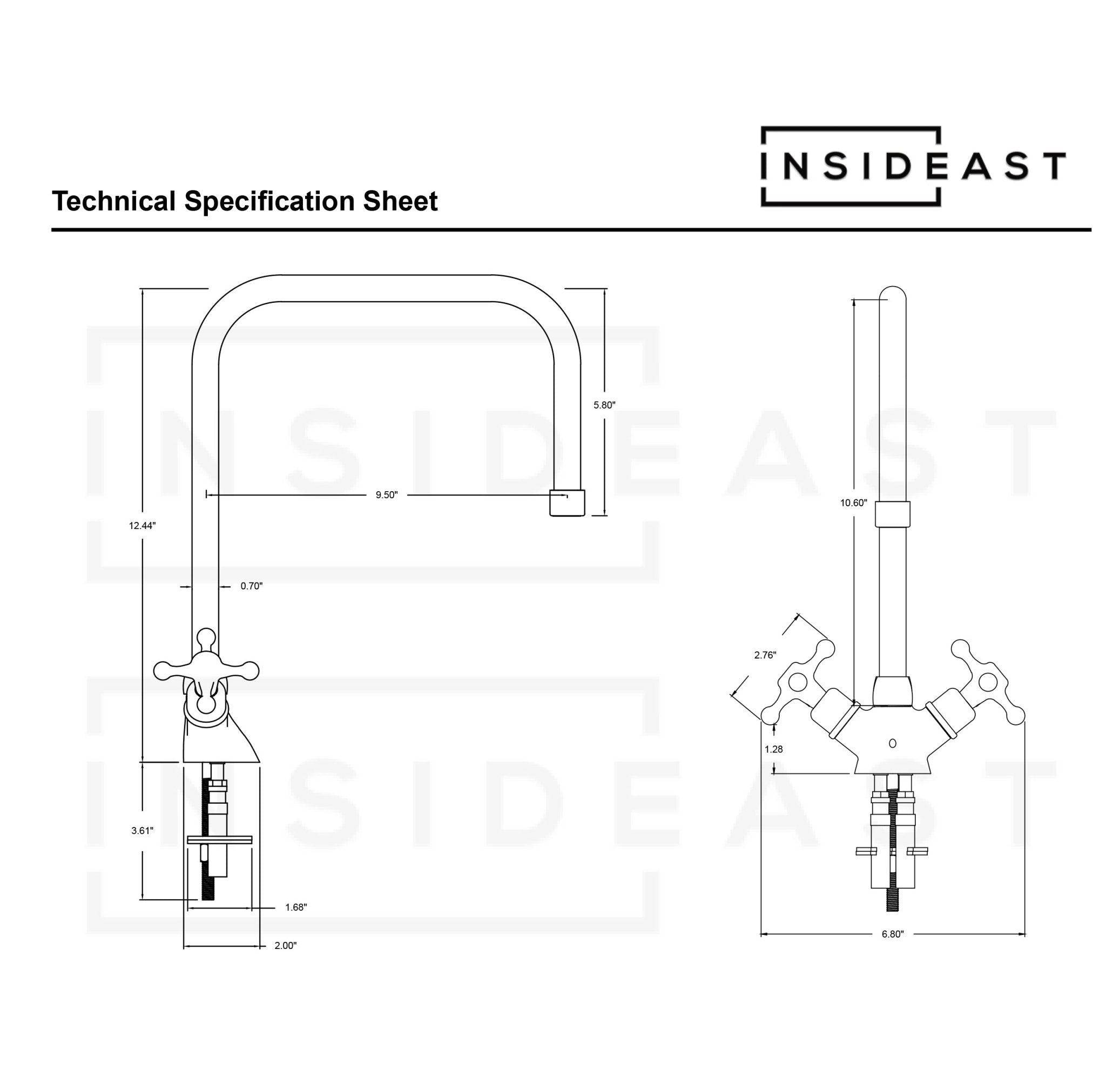 Single Hole Bathroom Faucet – Antique Brass Bathroom Faucet alternate view 7