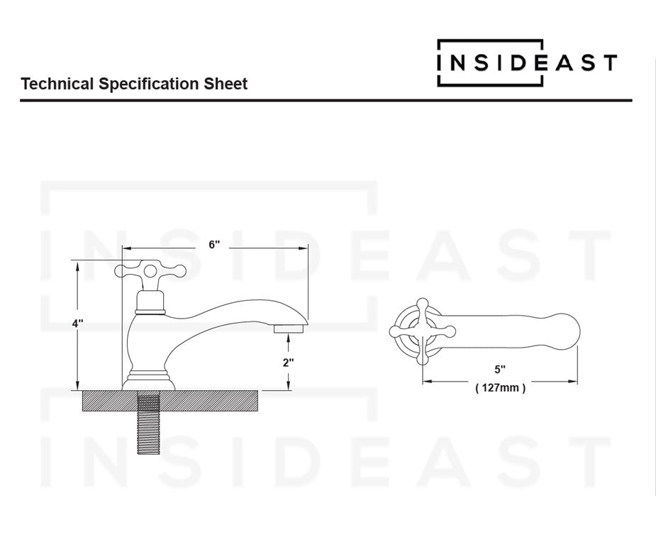 Single Hole Brass Bathroom Faucet – Brass Single Hole Bathroom Faucet alternate view 13