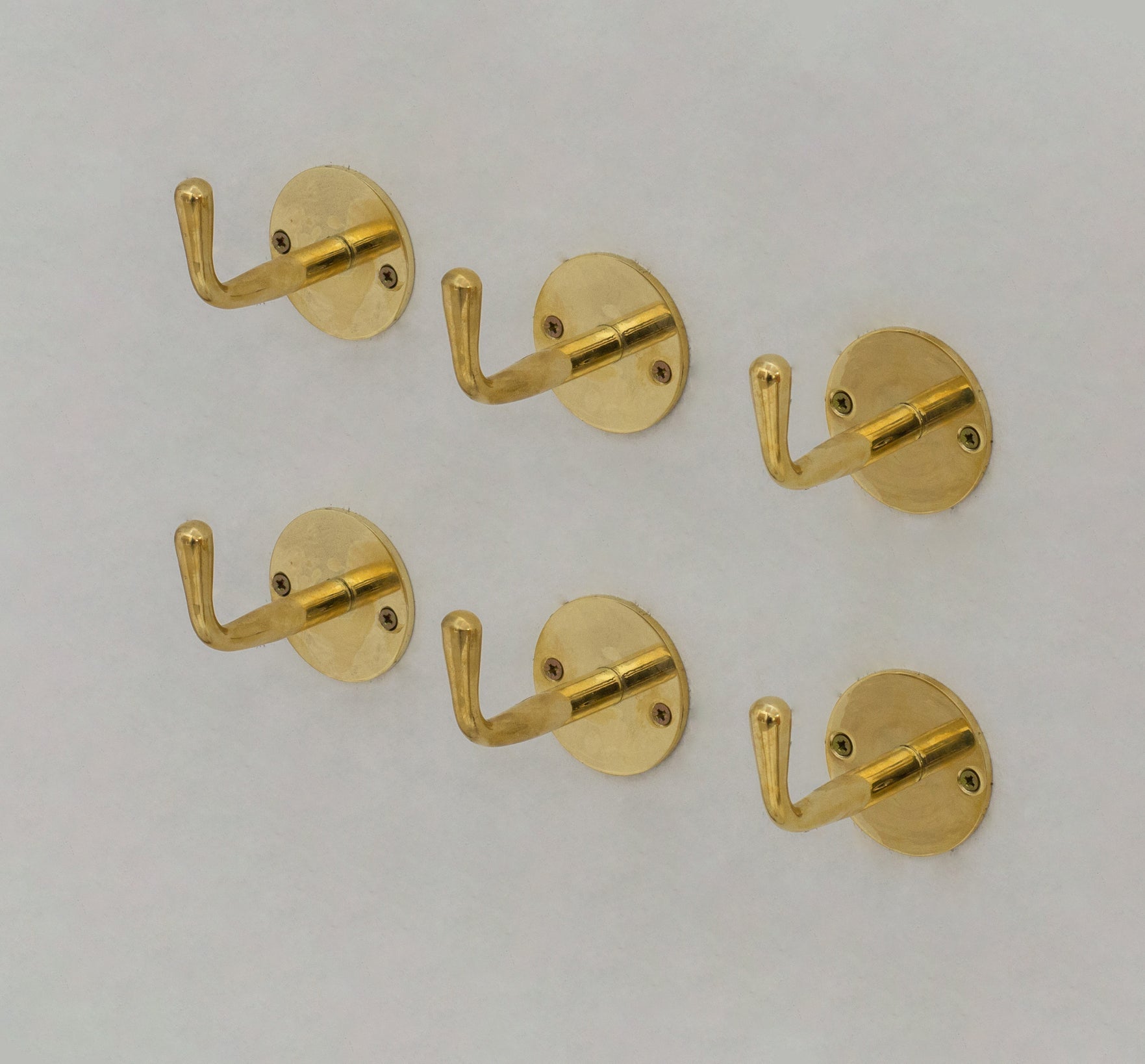 Single Hook solid Unlacquered Brass , Handmade Brass Hook, Coat Hook, Wall Hook alternate view 5