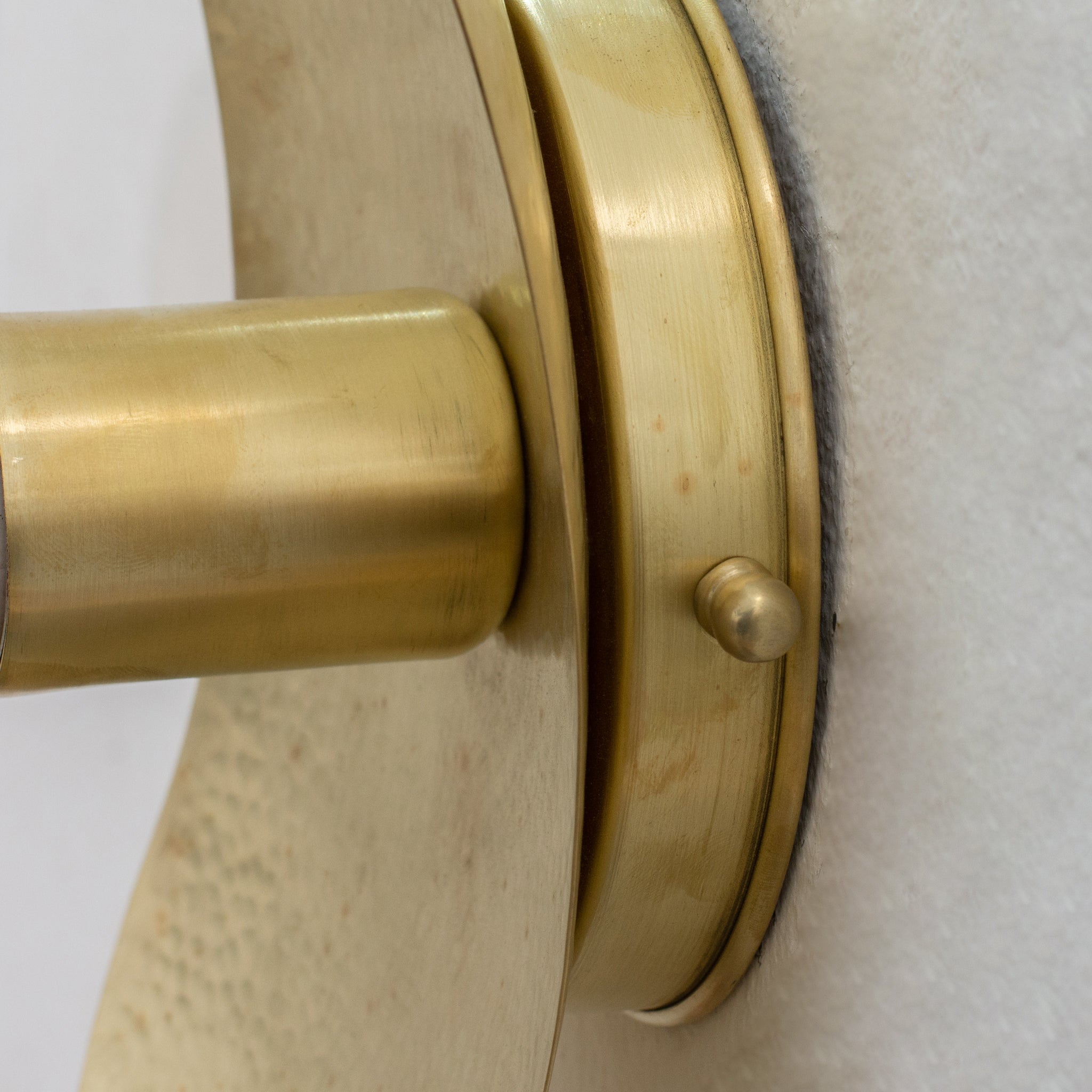 Smooth Hammered Brass Wall Sconce, Vanity Wall Lamp, Wall Light, Sconce Fixture, Wall Mount Light alternate view 5