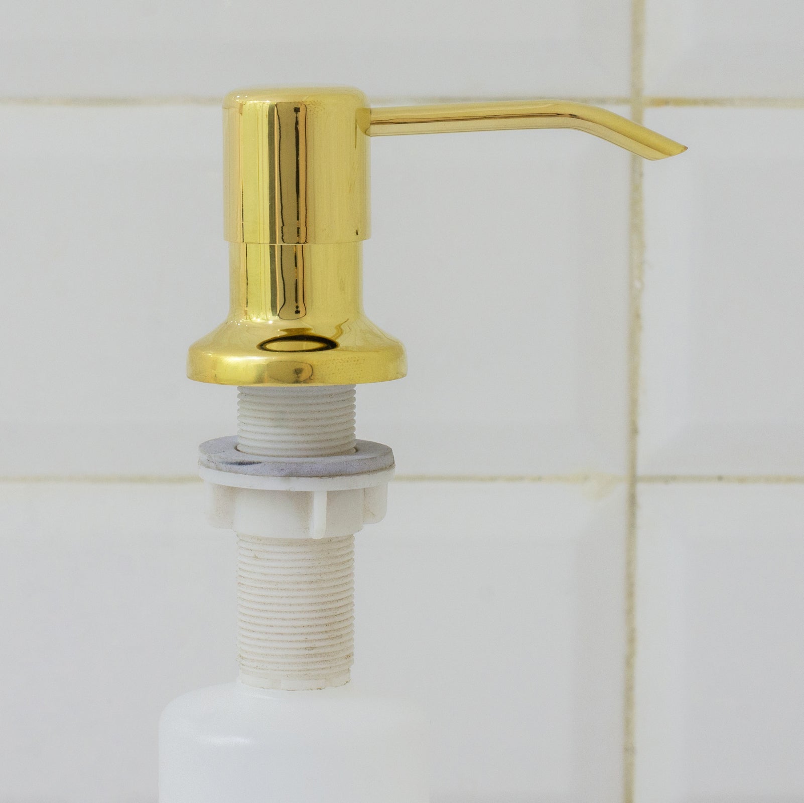 Soap Dispenser, Unlacquered Brass, Kitchen Sink Soap Dispenser alternate view 2