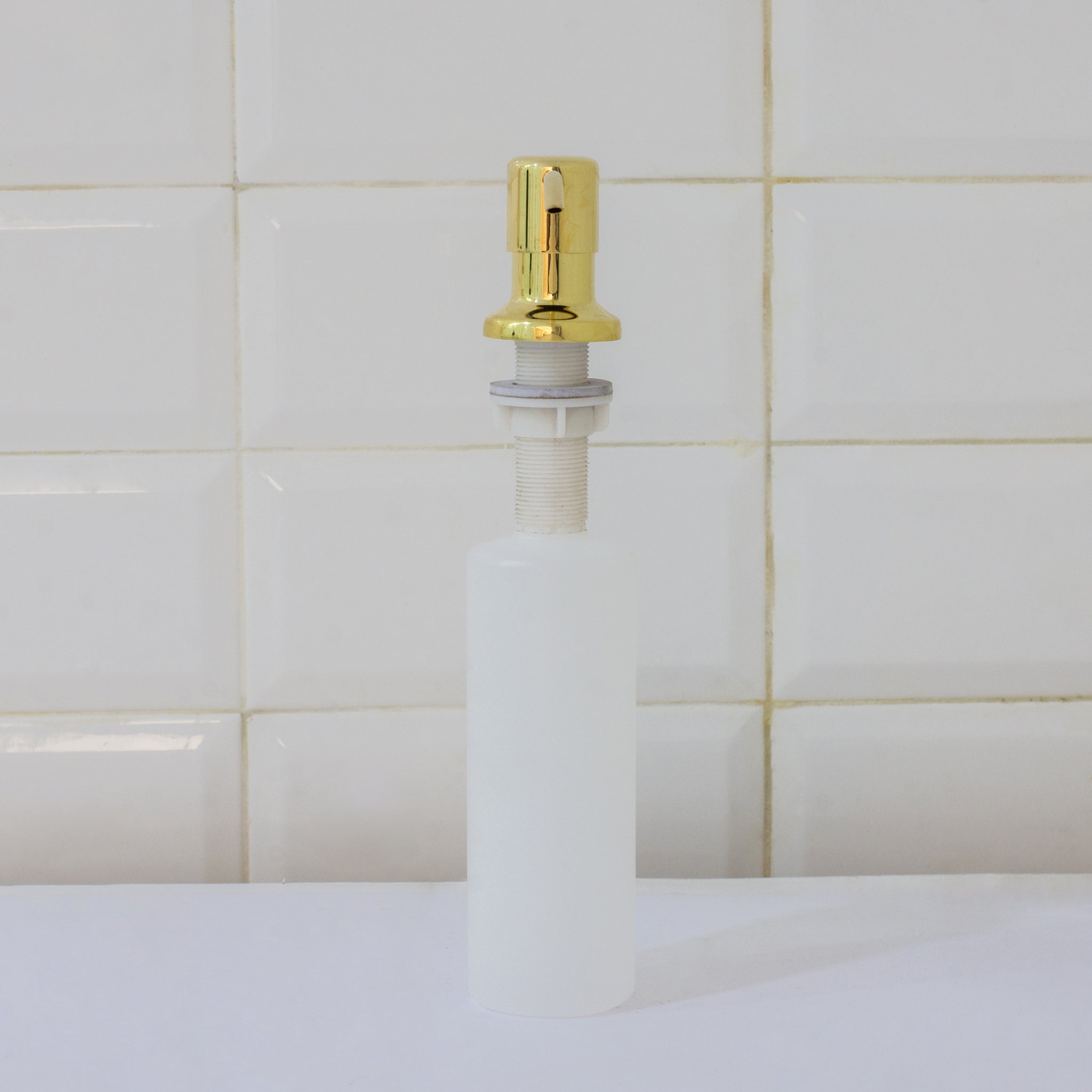 Soap Dispenser, Unlacquered Brass, Kitchen Sink Soap Dispenser alternate view 6