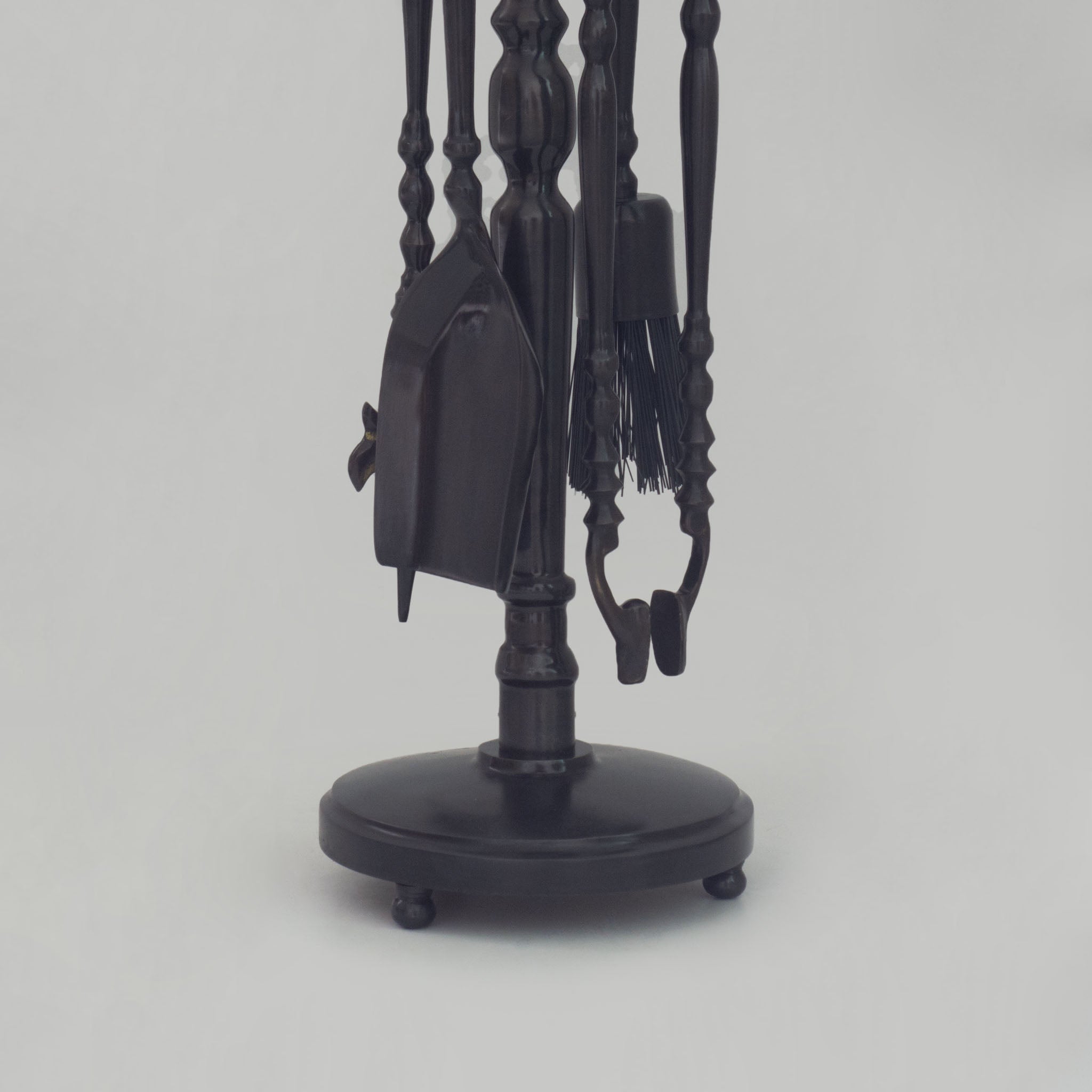 Solid Brass Black Fireplace Tools Set | Fire Tools Set Poker Tongs Shovel Broom alternate view 5