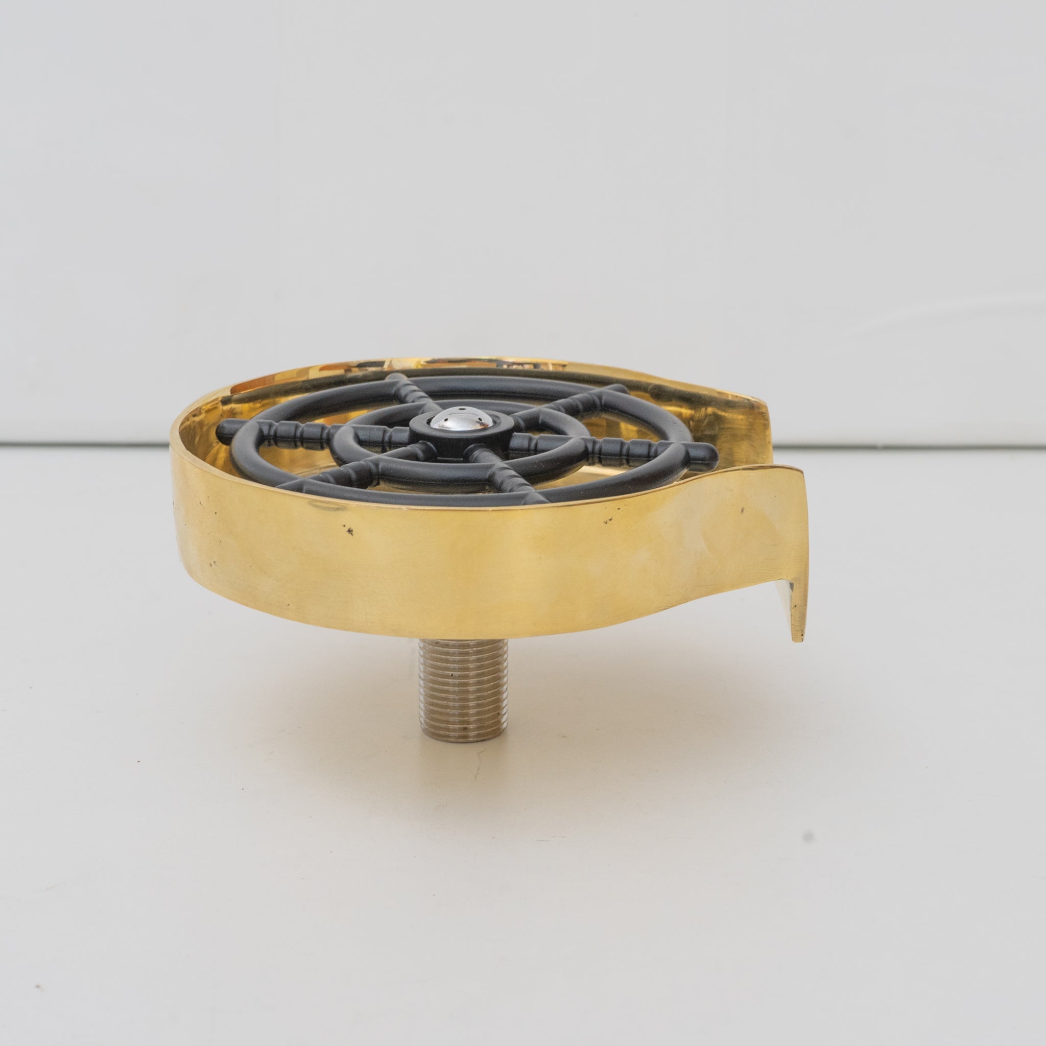 Solid Brass Body, Kitchen Cup Cleaner, Glass Rinser, Unlacquered Brass Patina alternate view 3