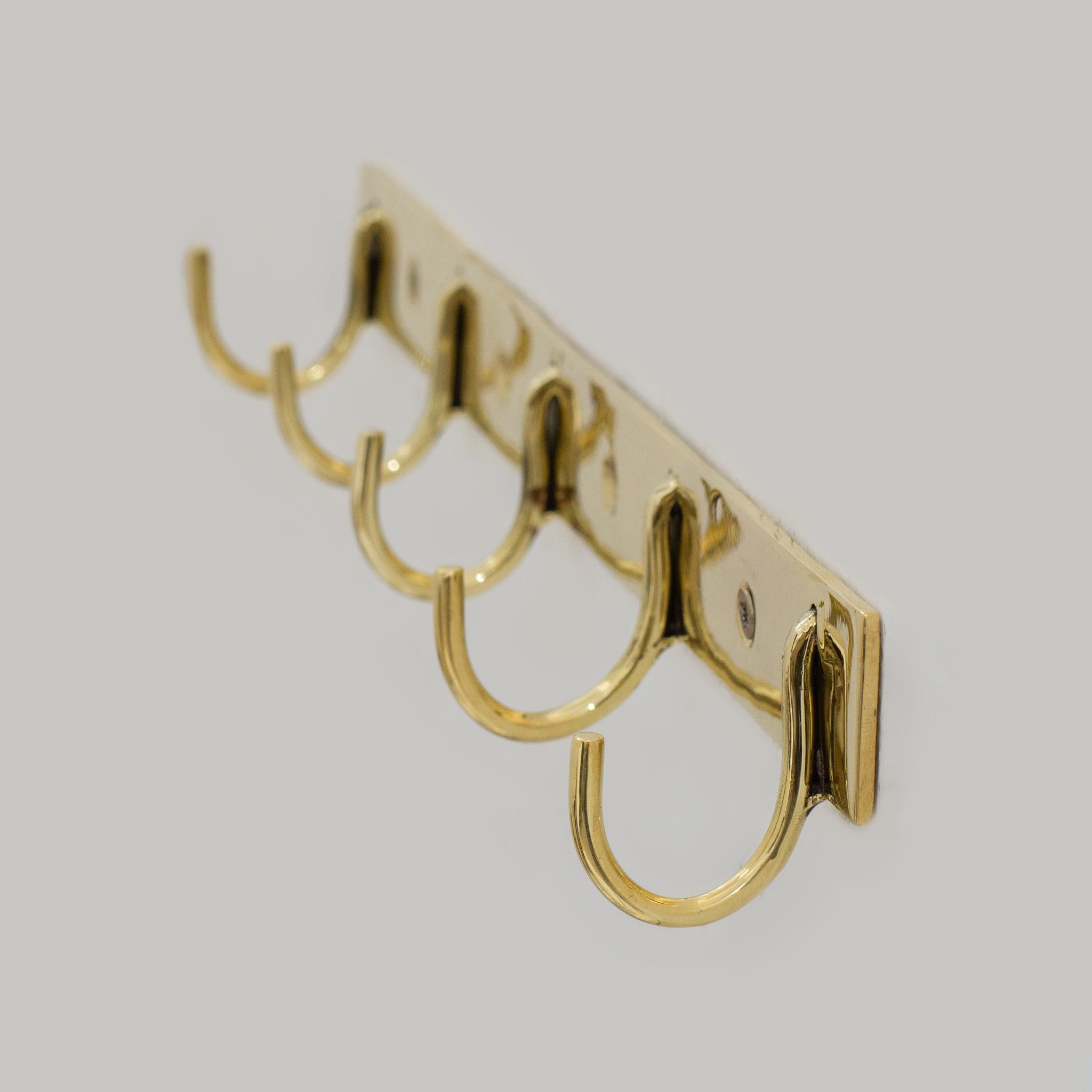 Solid Brass Coat Hooks Rack, Wall Mounted Hanger Hooks, Hallway Hooks alternate view 5