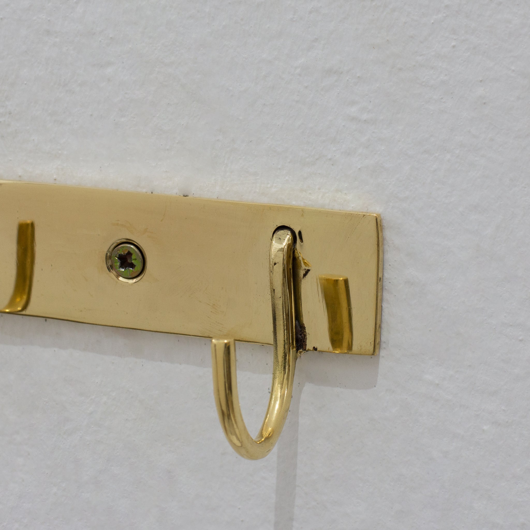 Solid Brass Coat Hooks Rack, Wall Mounted Hanger Hooks, Hallway Hooks alternate view 7