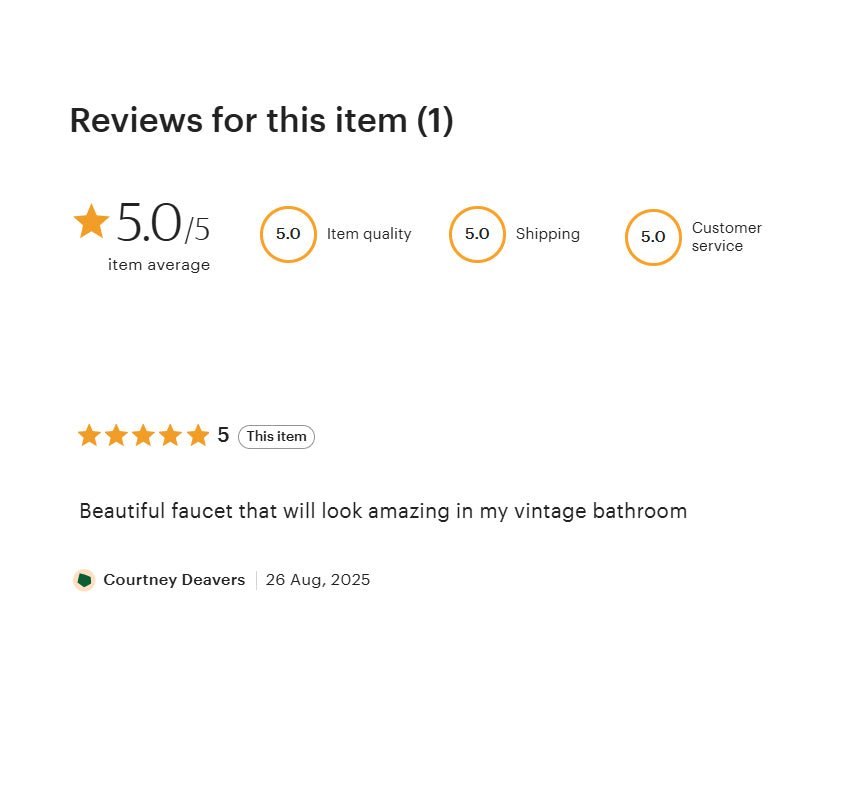 Solid Brass Cold Water Tap, Unlacquered Brass Faucet With Traditional Cross Handles alternate view 8