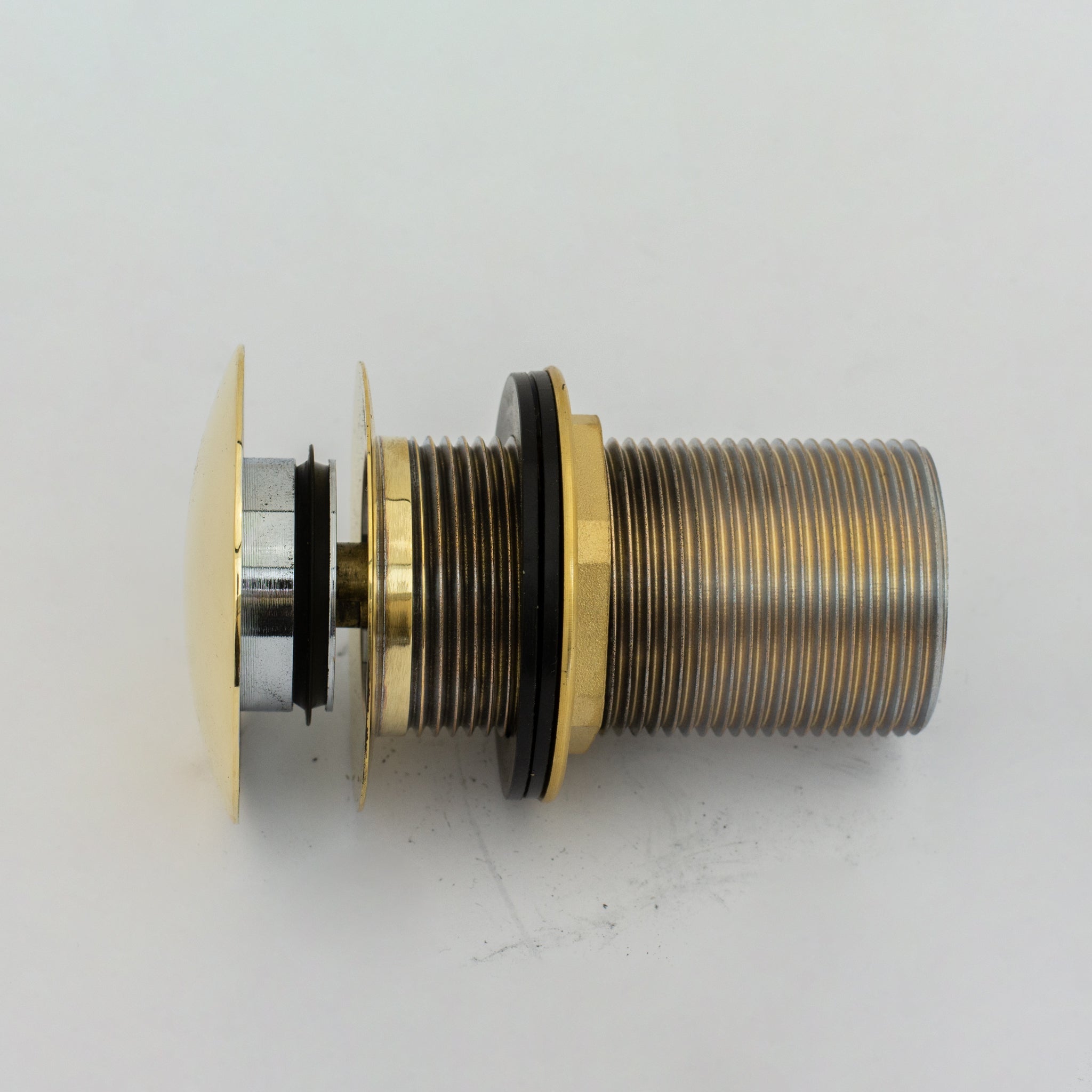 Solid Brass Drain, Push Up Button alternate view 5