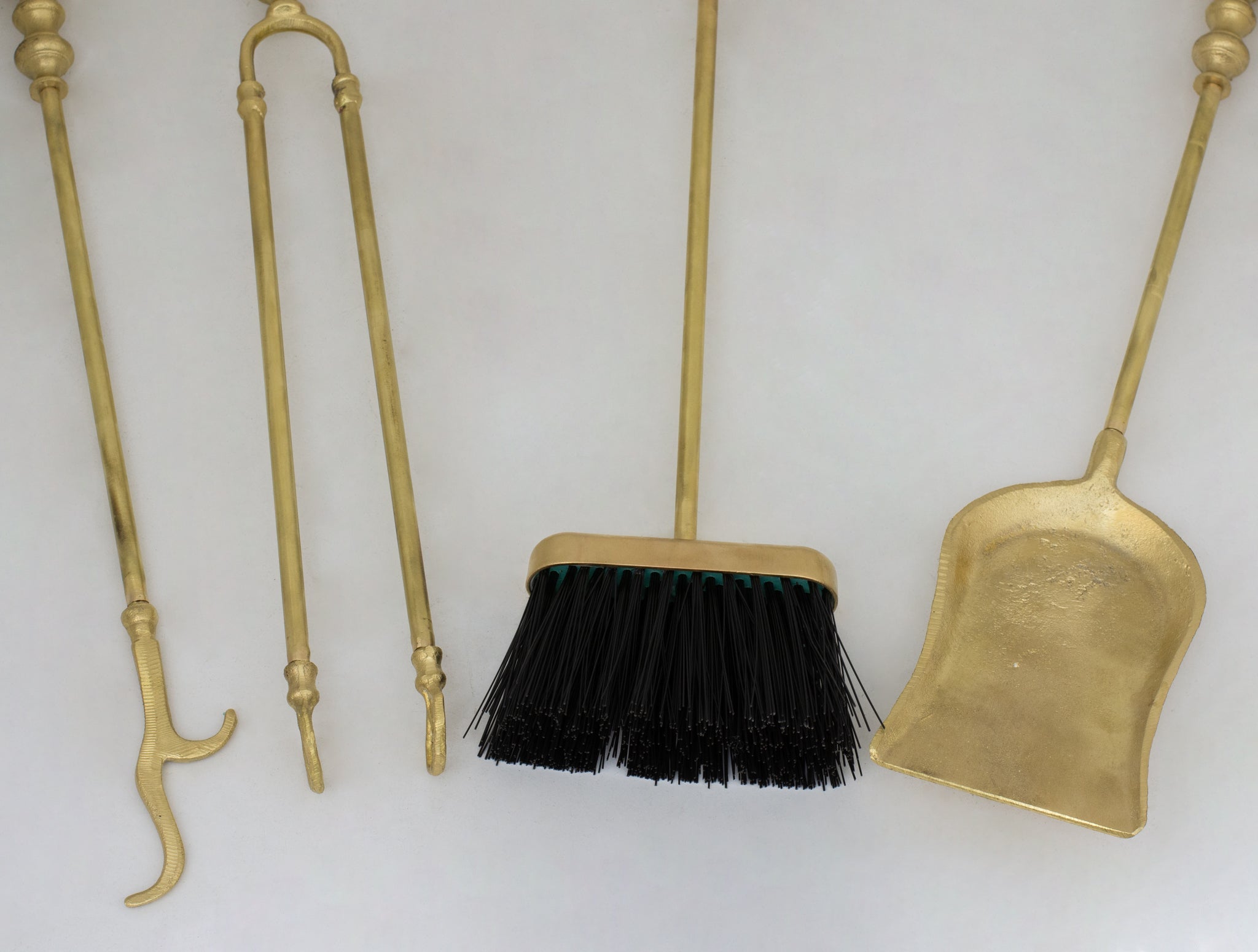 Solid Brass Fireplace Set Tools, Heavy Duty Fire Poker alternate view 2