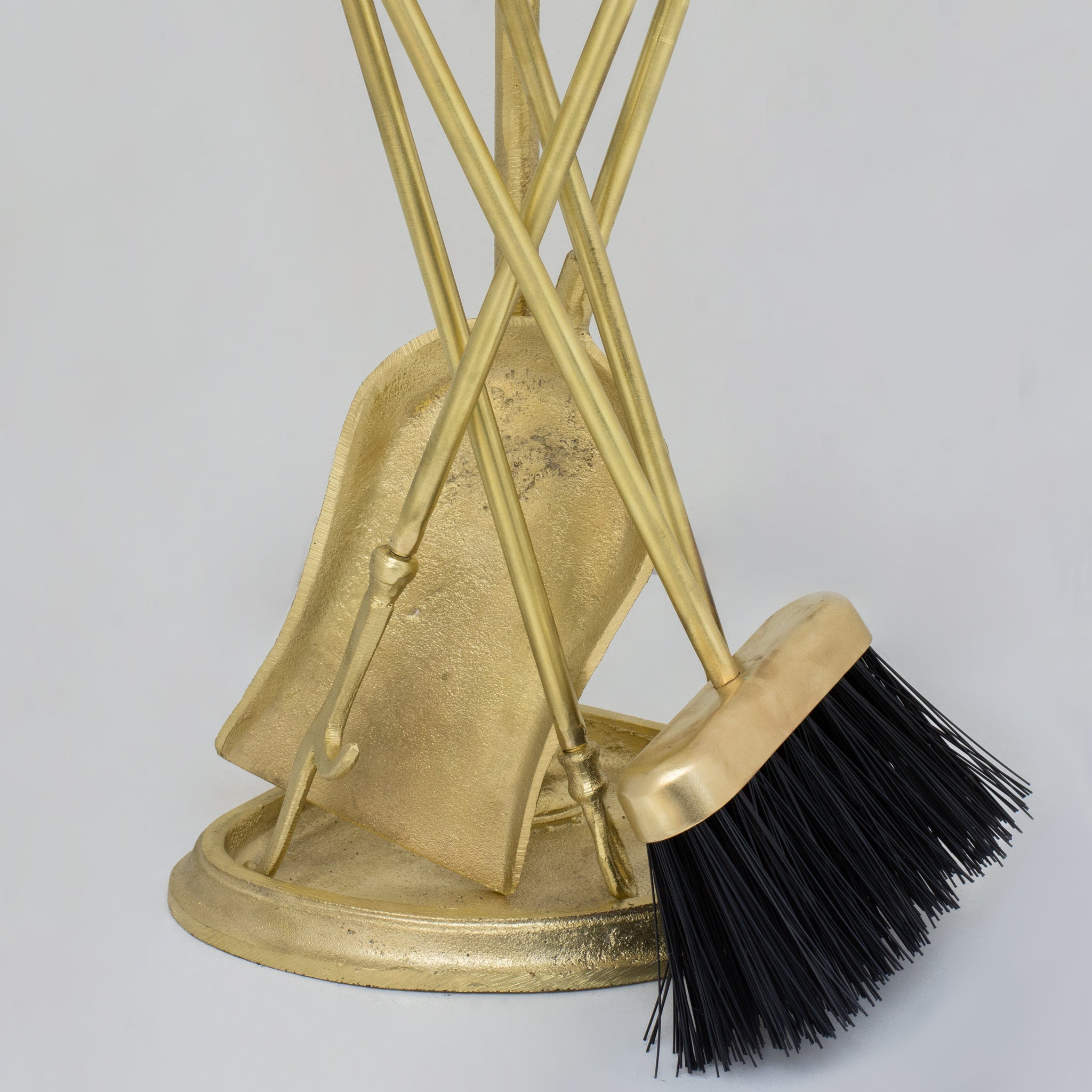 Solid Brass Fireplace Set Tools, Heavy Duty Fire Poker alternate view 3