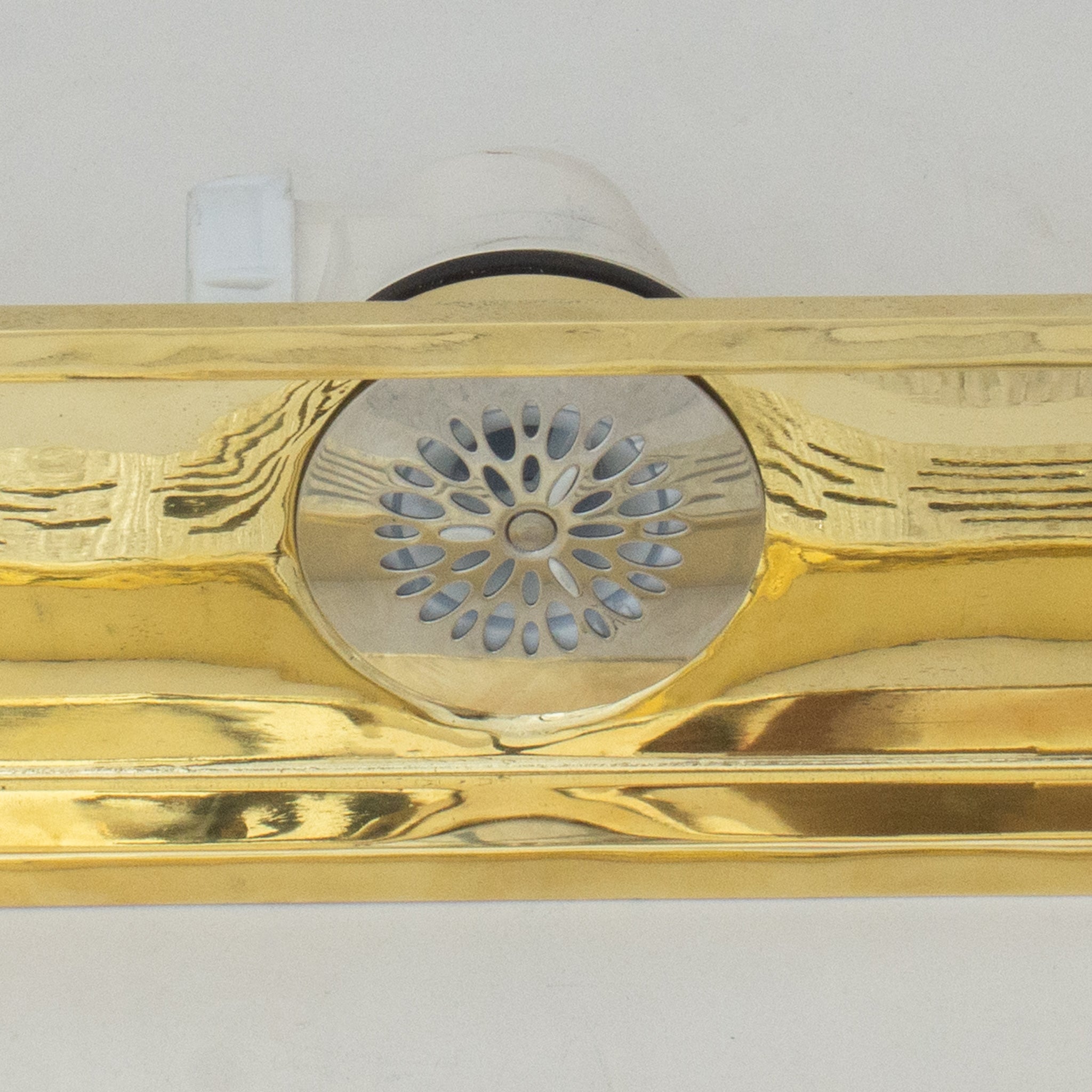 Solid Brass Linear Drain, Shower Floor Drain, Shower Grate drain alternate view 6