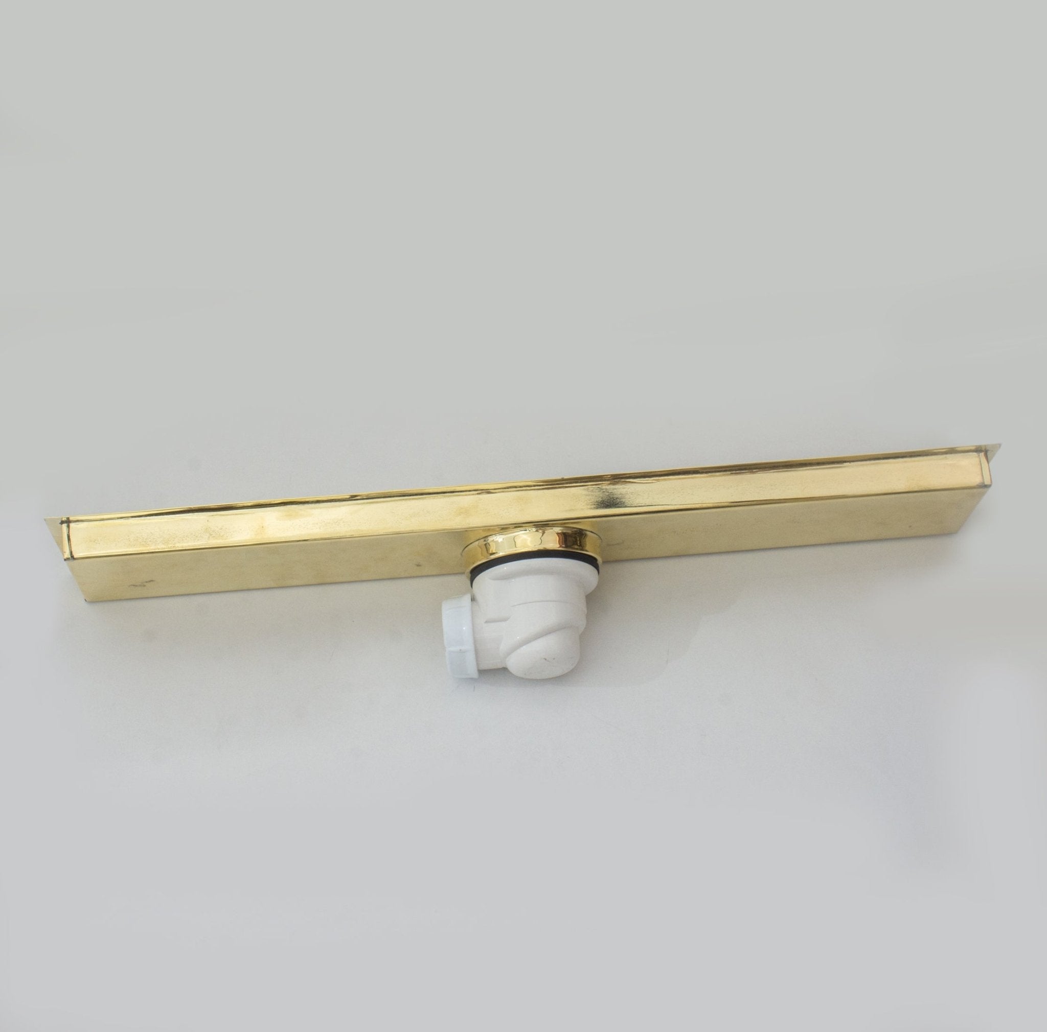 Solid Brass Linear Drain, Shower Floor Drain, Shower Grate drain alternate view 3