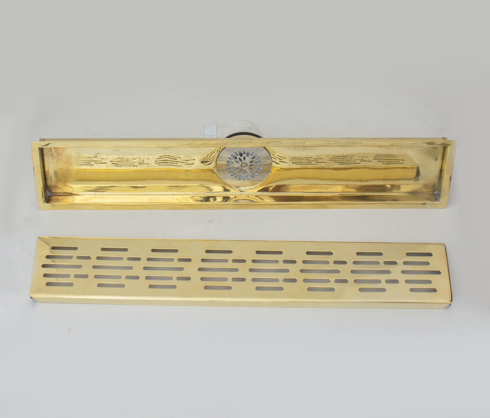 Solid Brass Linear Drain, Shower Floor Drain, Shower Grate drain alternate view 4