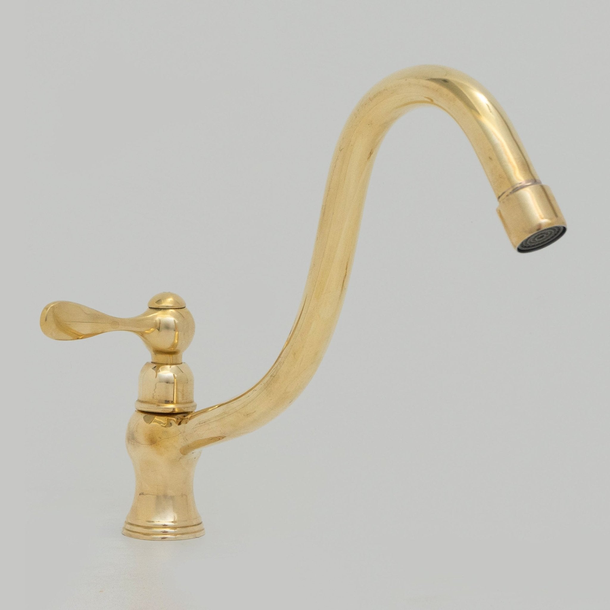 Solid Brass Single Hole Cold Faucet, Kitchen Sink Single Handle Faucet alternate view 2