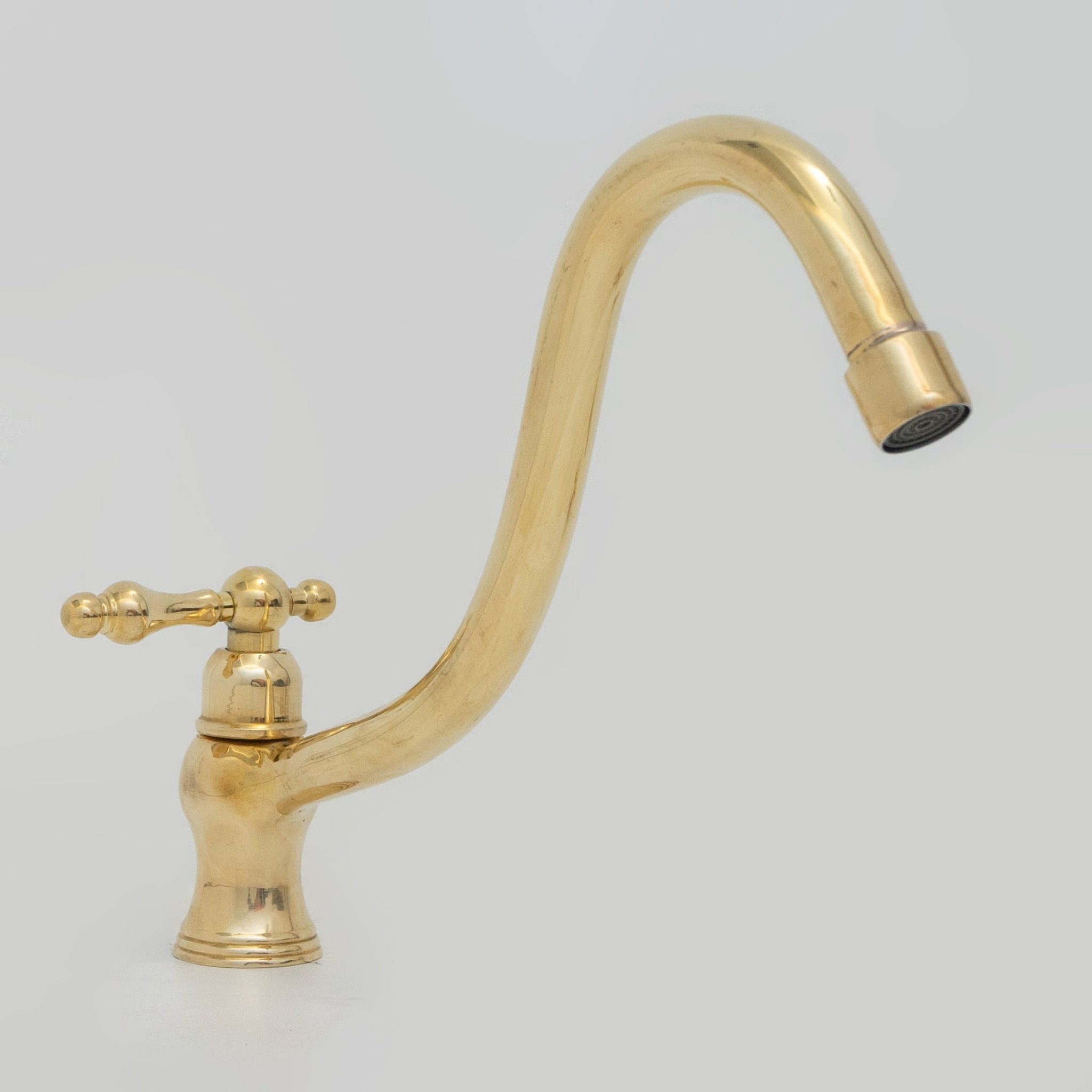 Solid Brass Single Hole Cold Faucet, Kitchen Sink Single Handle Faucet alternate view 3