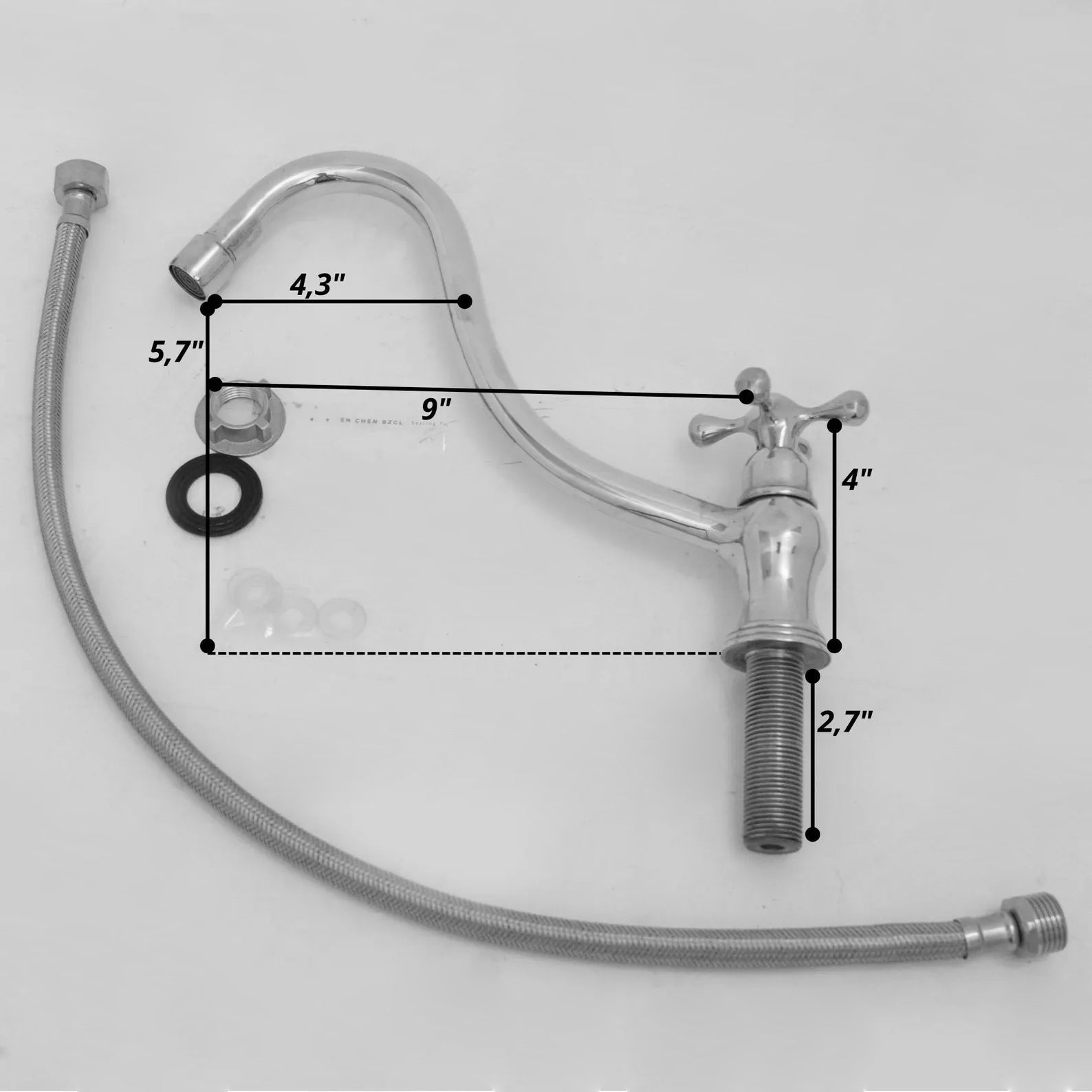 Solid Brass Single Hole Cold Faucet, Kitchen Sink Single Handle Faucet alternate view 8