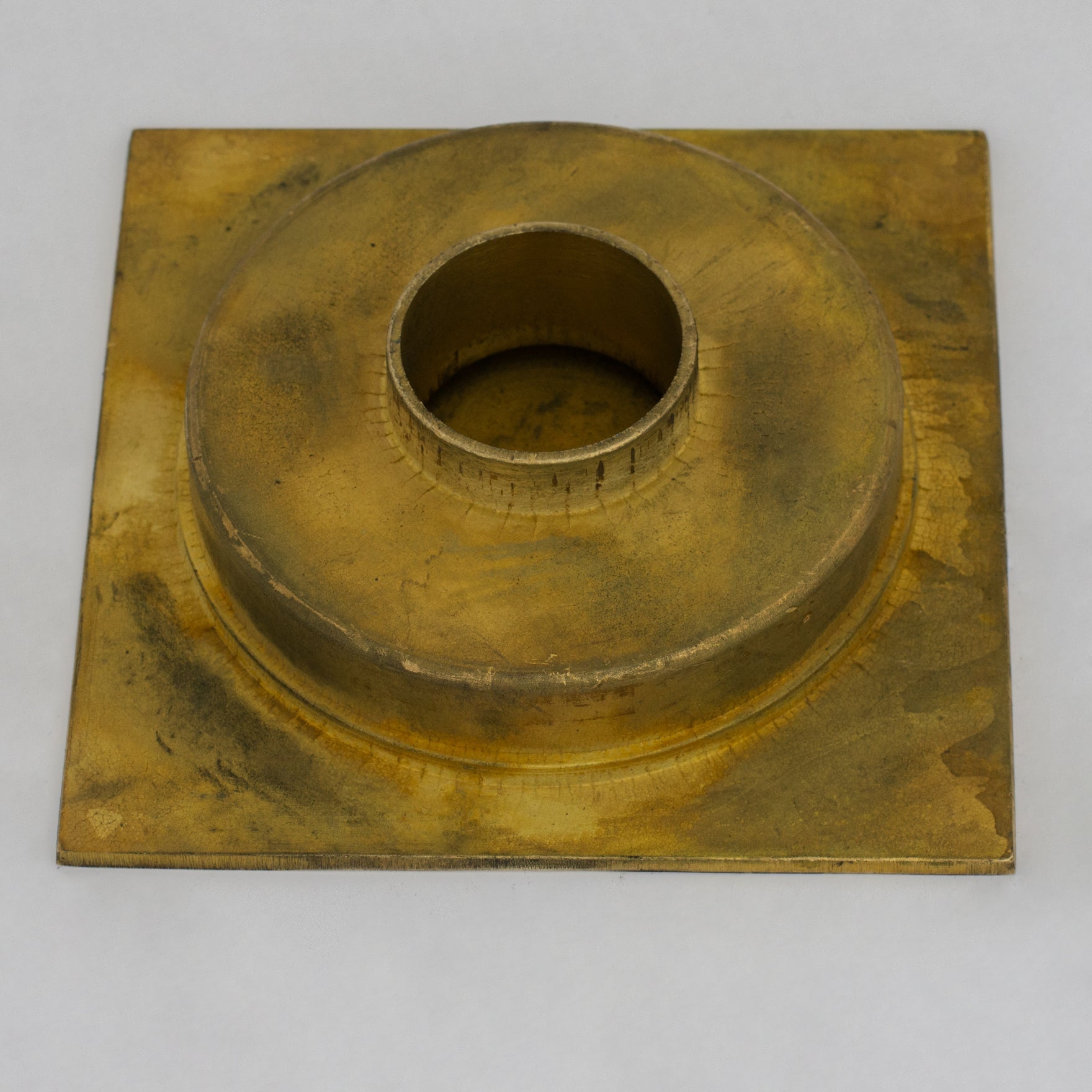 Solid Brass Square Floor Drain | Smooth Style | Unlacquered Shower Drain alternate view 10