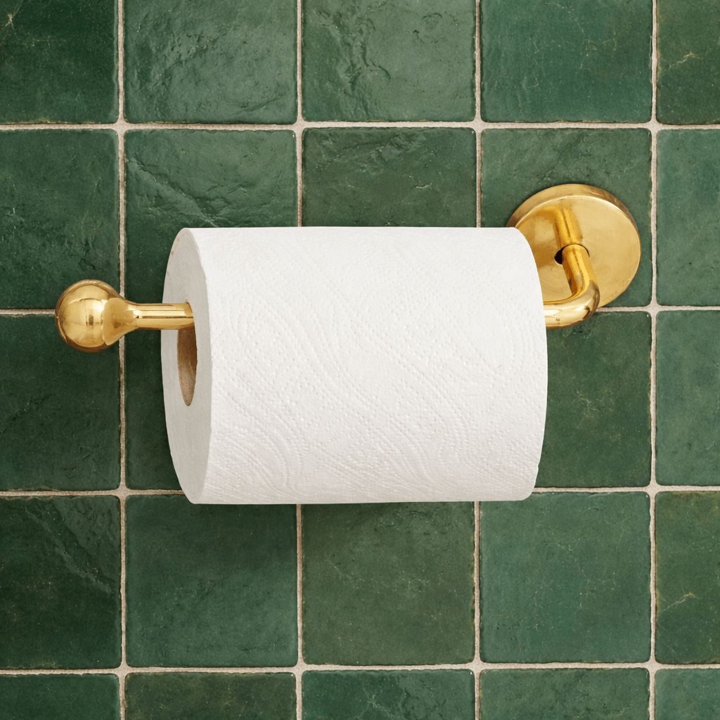 Solid Brass Toilet Paper Holder, Bathroom Tissue Holder