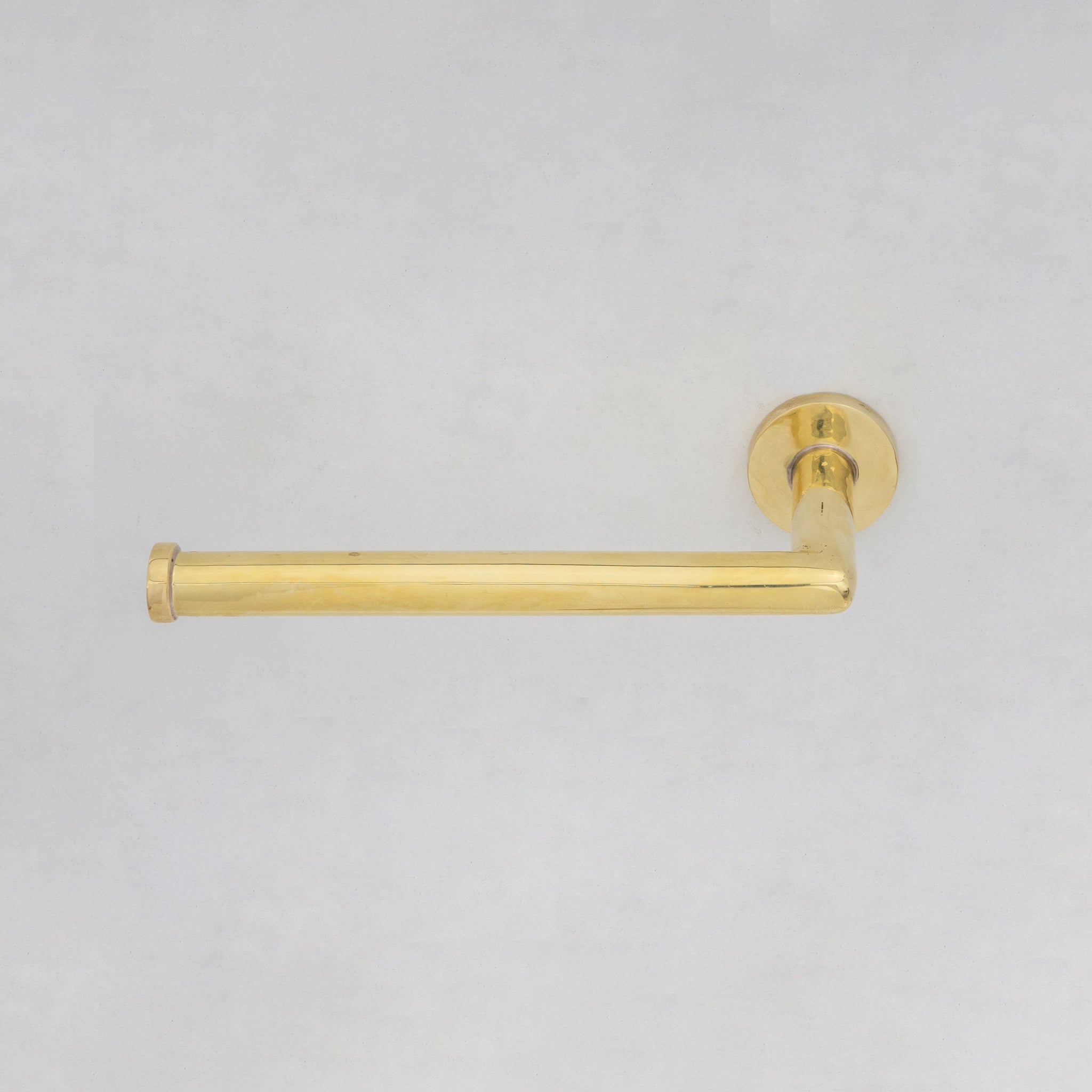 Solid Brass Toilet Paper Holder, Handcrafted Powder Room Roll Holder alternate view 3