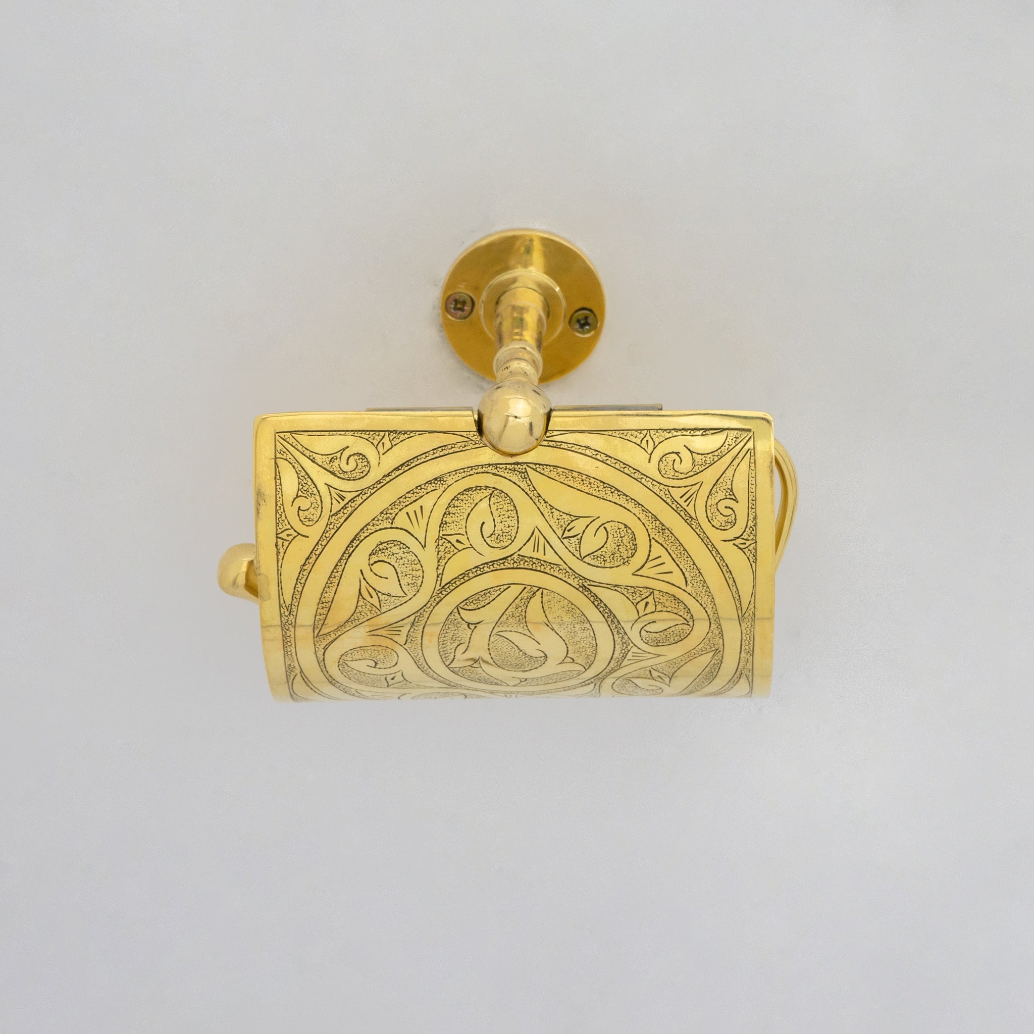 Solid Brass Toilet Paper Holder With Sliding Cover | Bathroom Tissue Holder alternate view 10