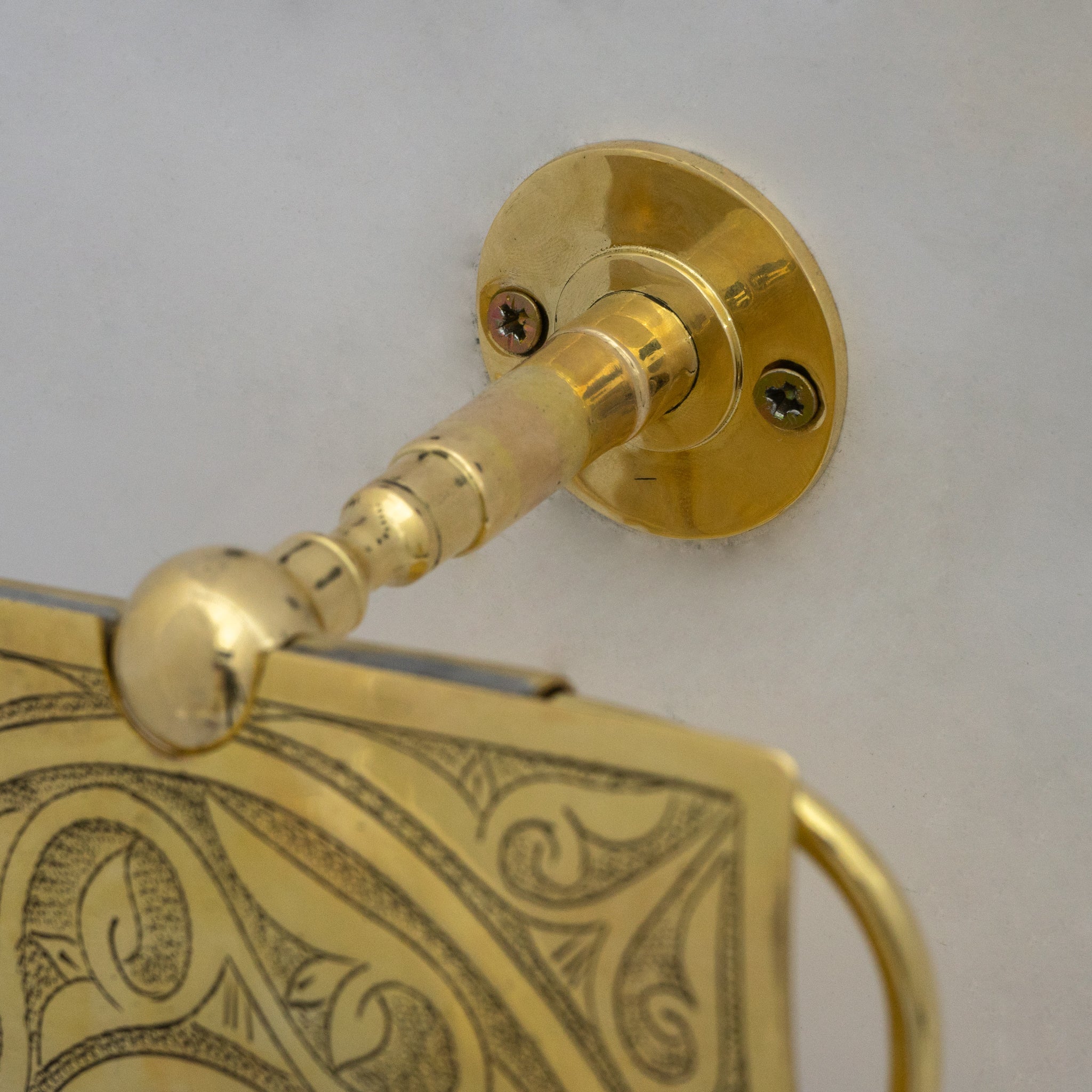 Solid Brass Toilet Paper Holder With Sliding Cover | Bathroom Tissue Holder alternate view 3