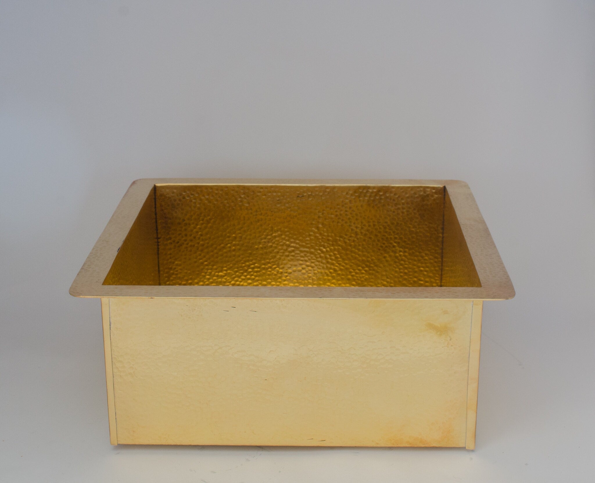 Solid Brass Undermount Hammered Sink | Kitchen Bar Sink alternate view 8