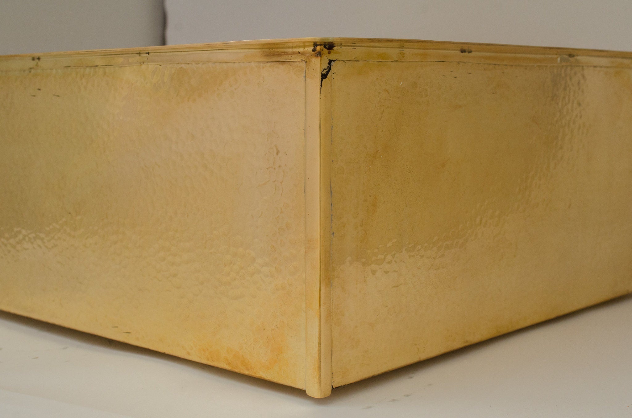 Solid Brass Undermount Hammered Sink | Kitchen Bar Sink alternate view 7