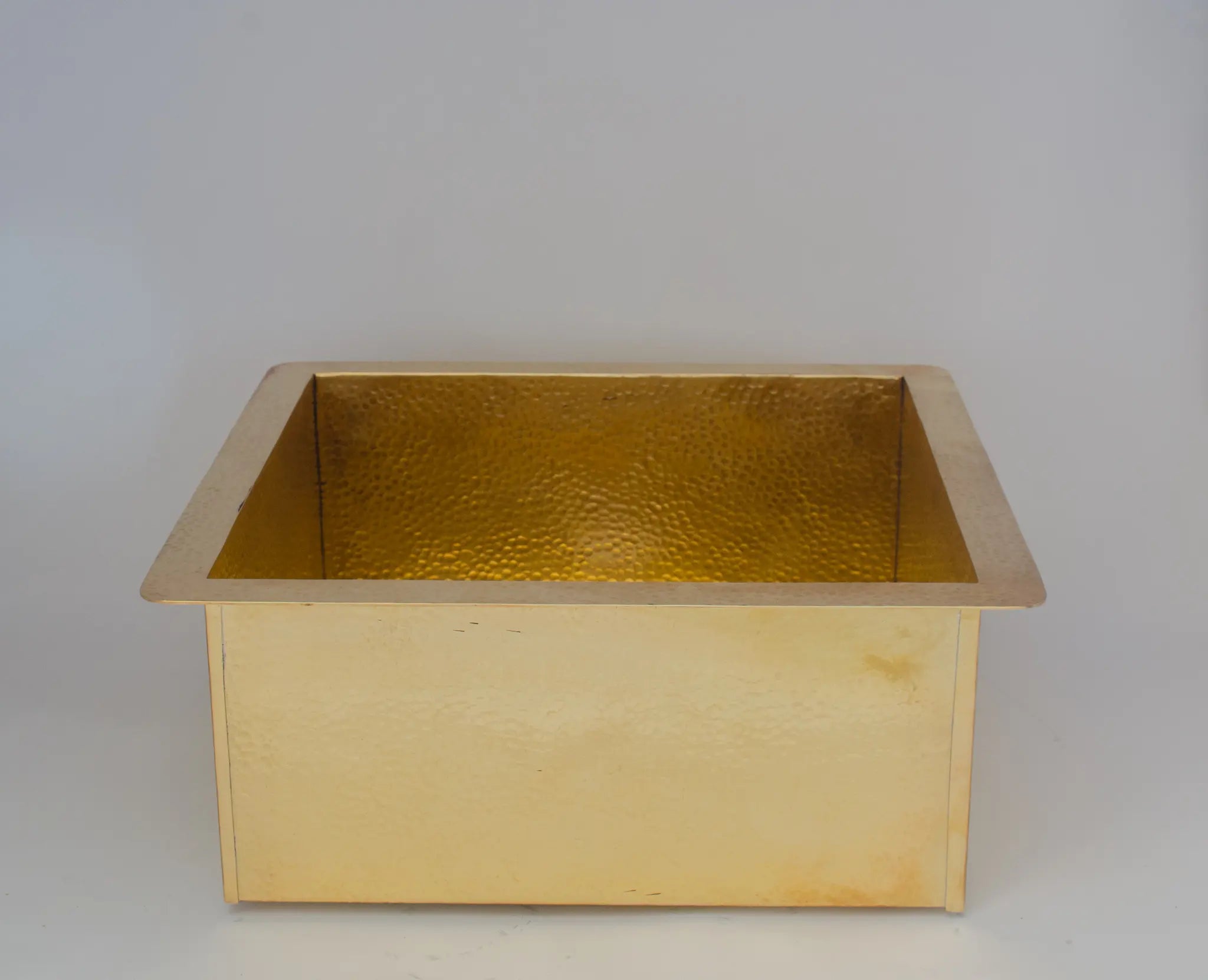 Solid Brass Undermount Hammered Sink | Kitchen Bar Sink alternate view 12