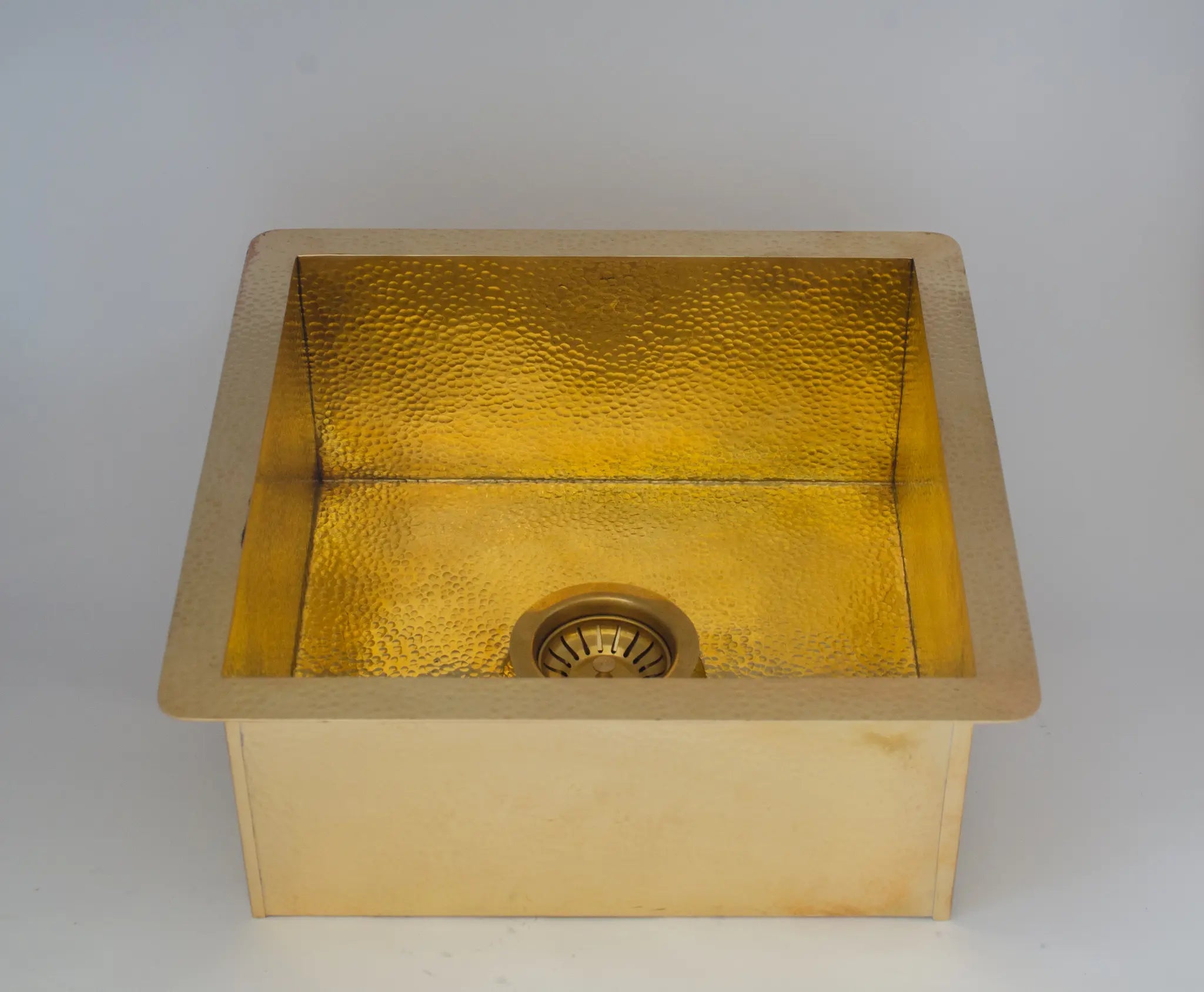 Solid Brass Undermount Hammered Sink | Kitchen Bar Sink alternate view 9