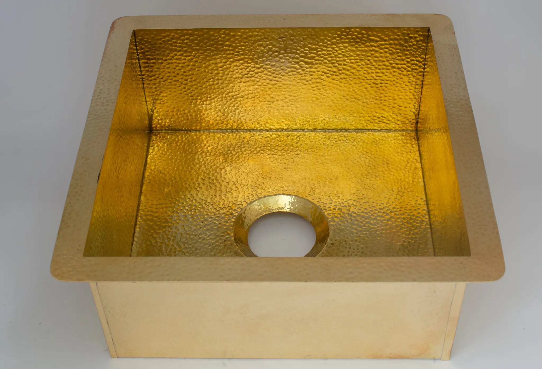 Solid Brass Undermount Hammered Sink | Kitchen Bar Sink alternate view 16