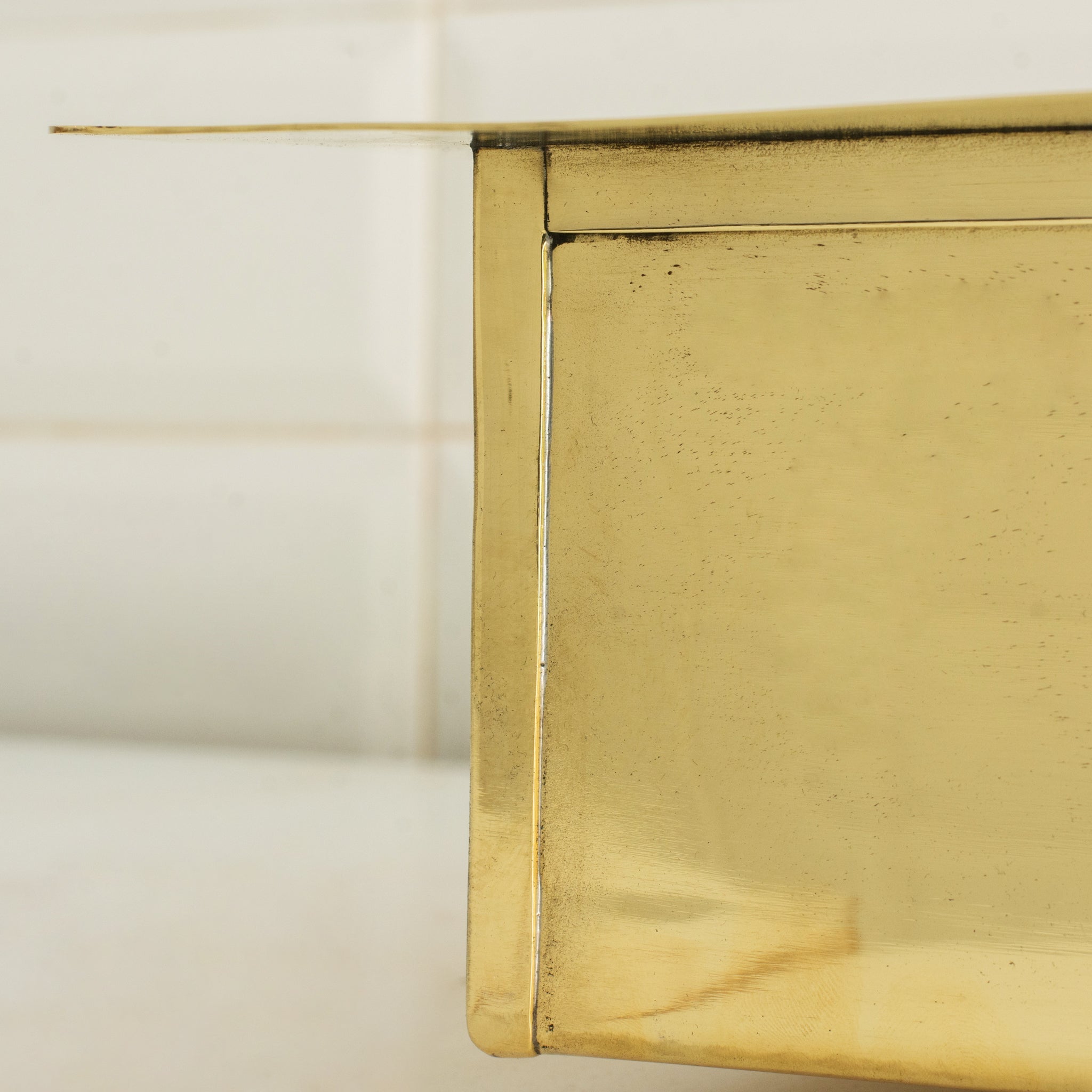 Solid Brass Undermount Rectangular Sink, Single Bowl Kitchen Sink, Compact Sink alternate view 6