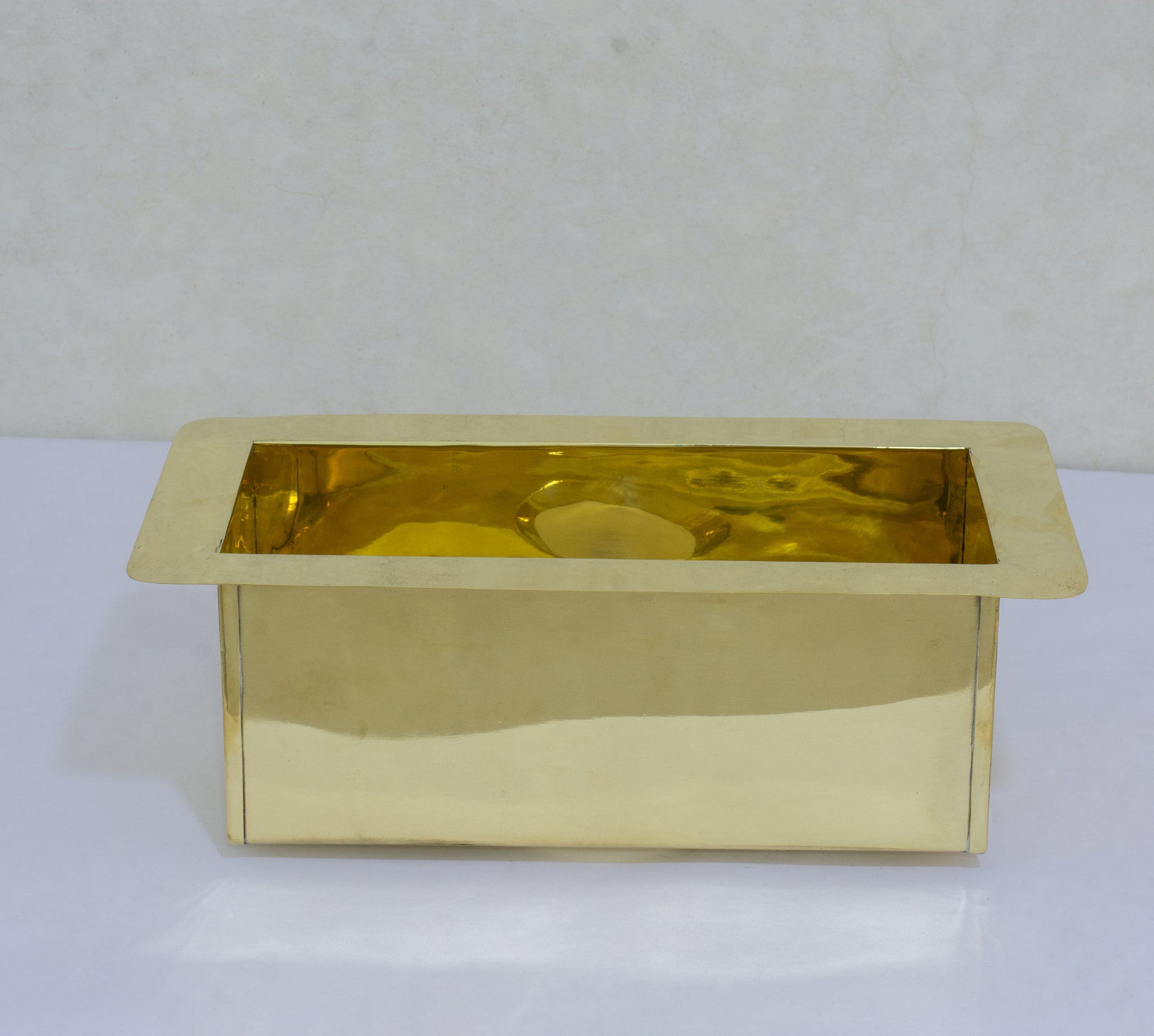Solid Brass Undermount Sink | Compact Rectangular Small Kitchen Sink | With Strainer alternate view 7