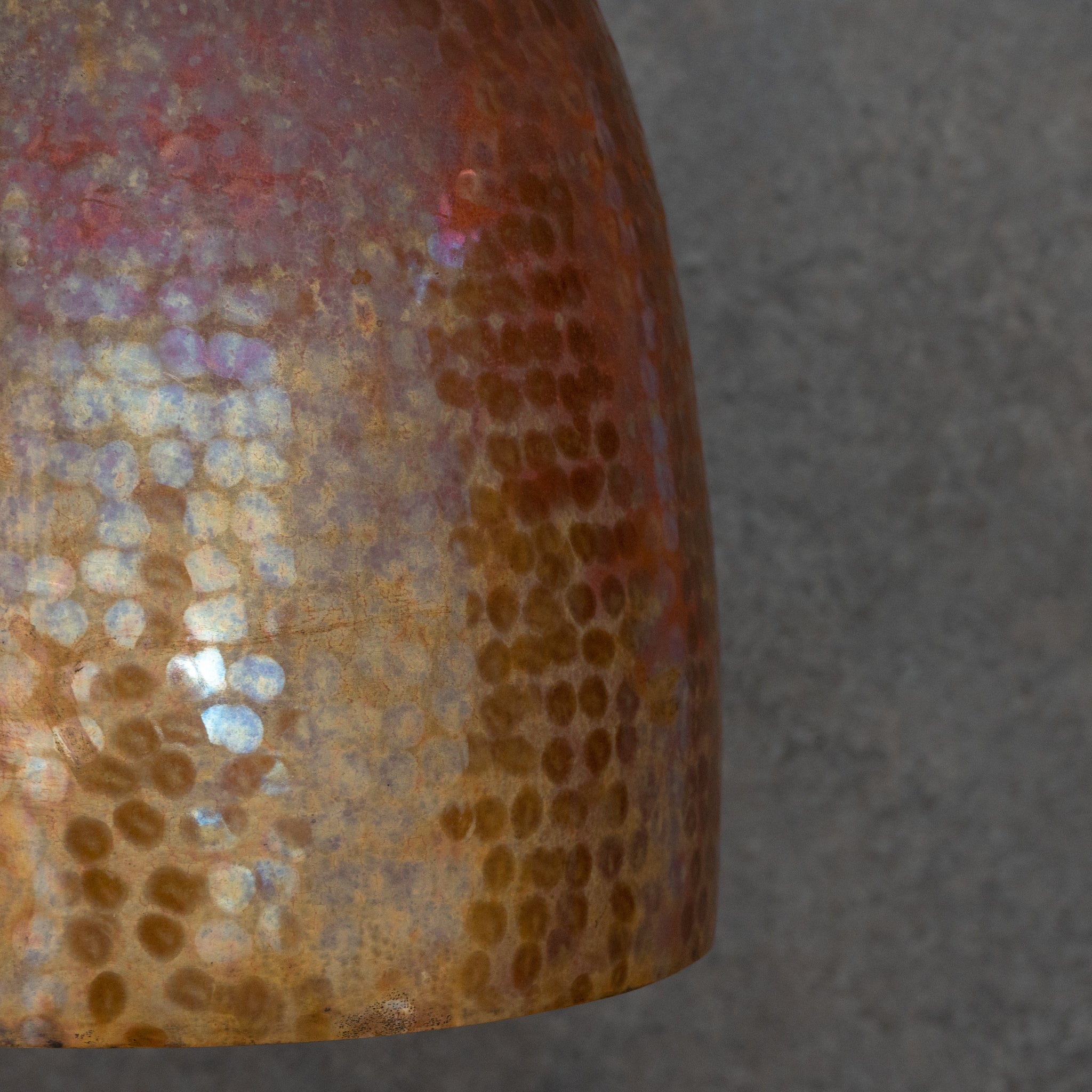 Solid Copper Tall Capsule Pendant – Hand-Hammered Slim Moroccan Cylinder Light alternate view 4