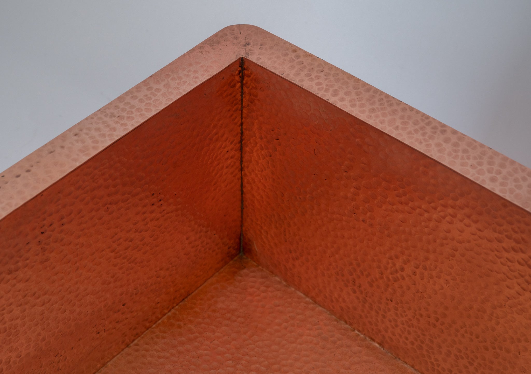 Solid Copper Undermount Hammered Sink | Kitchen Sink - Island Sink - Outdoor Sink alternate view 5