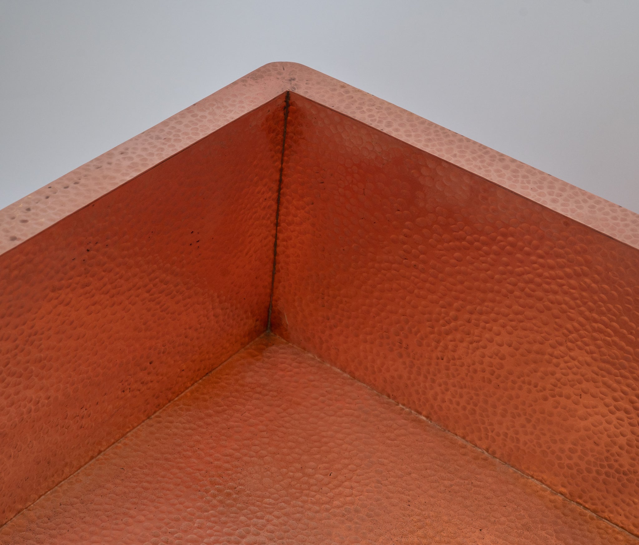 Solid Copper Undermount Hammered Sink | Kitchen Sink - Island Sink - Outdoor Sink alternate view 4