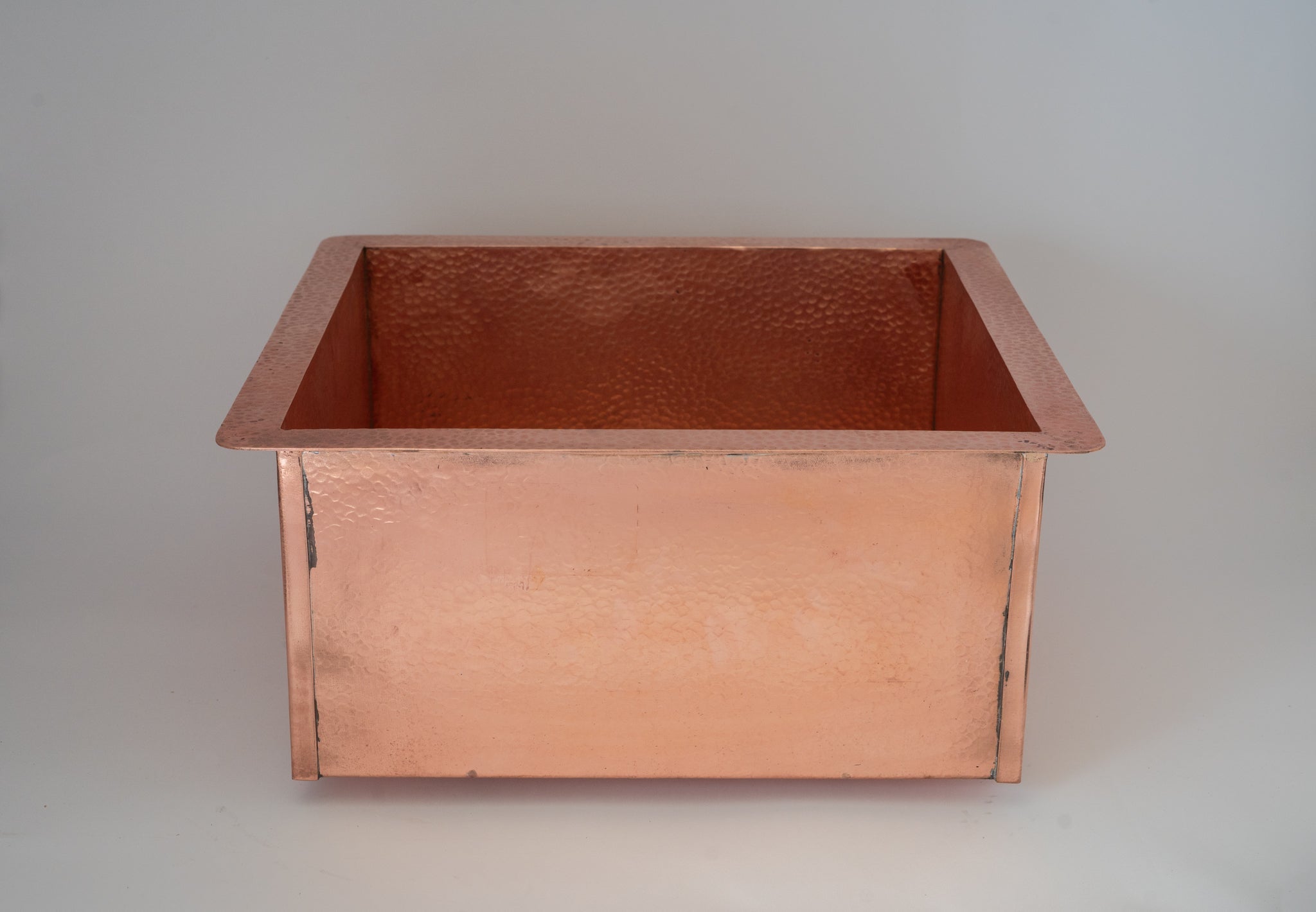 Solid Copper Undermount Hammered Sink | Kitchen Sink - Island Sink - Outdoor Sink alternate view 3