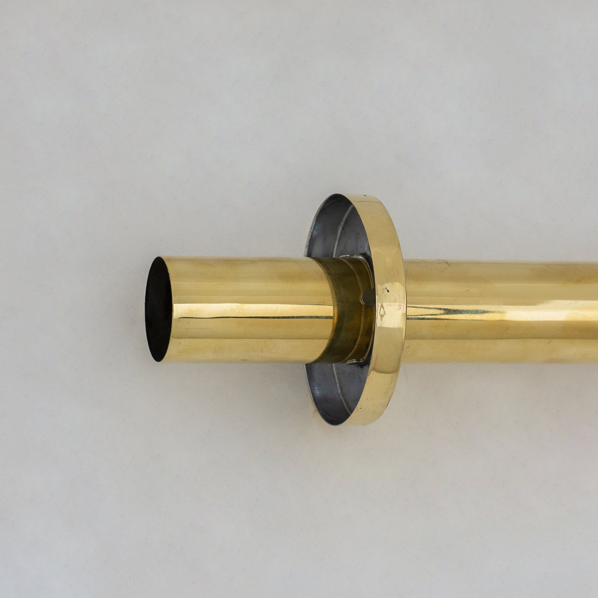 Solid Unlacquered Brass P-trap and Sink Stopper, Push Up Button, Pop Up Drain, Brass Water Trap alternate view 9