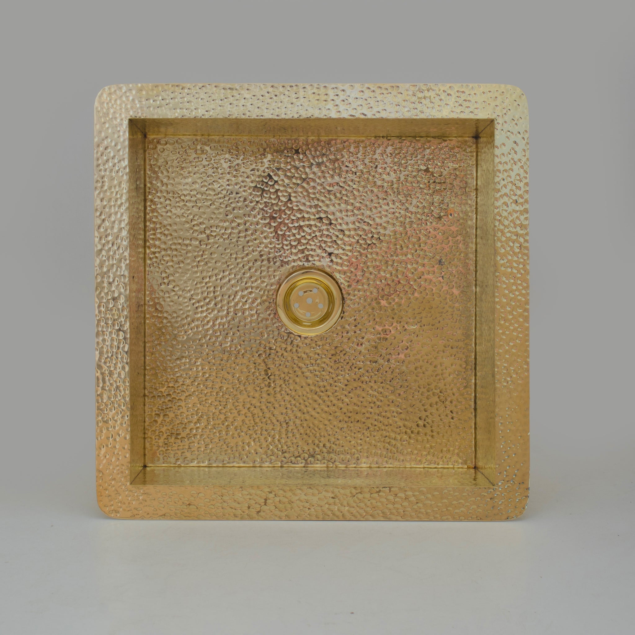 Solid Unlacquered Brass Undermount Hammered Sink, Kitchen Bar Sink alternate view 8