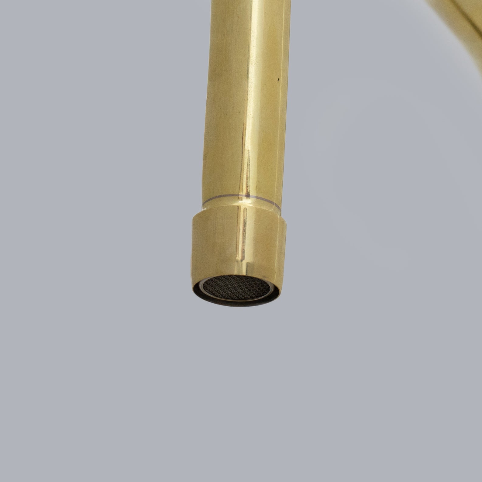 Traditional 8″ Brass Bridge Kitchen Faucet with Square Spout | Two Handles alternate view 8