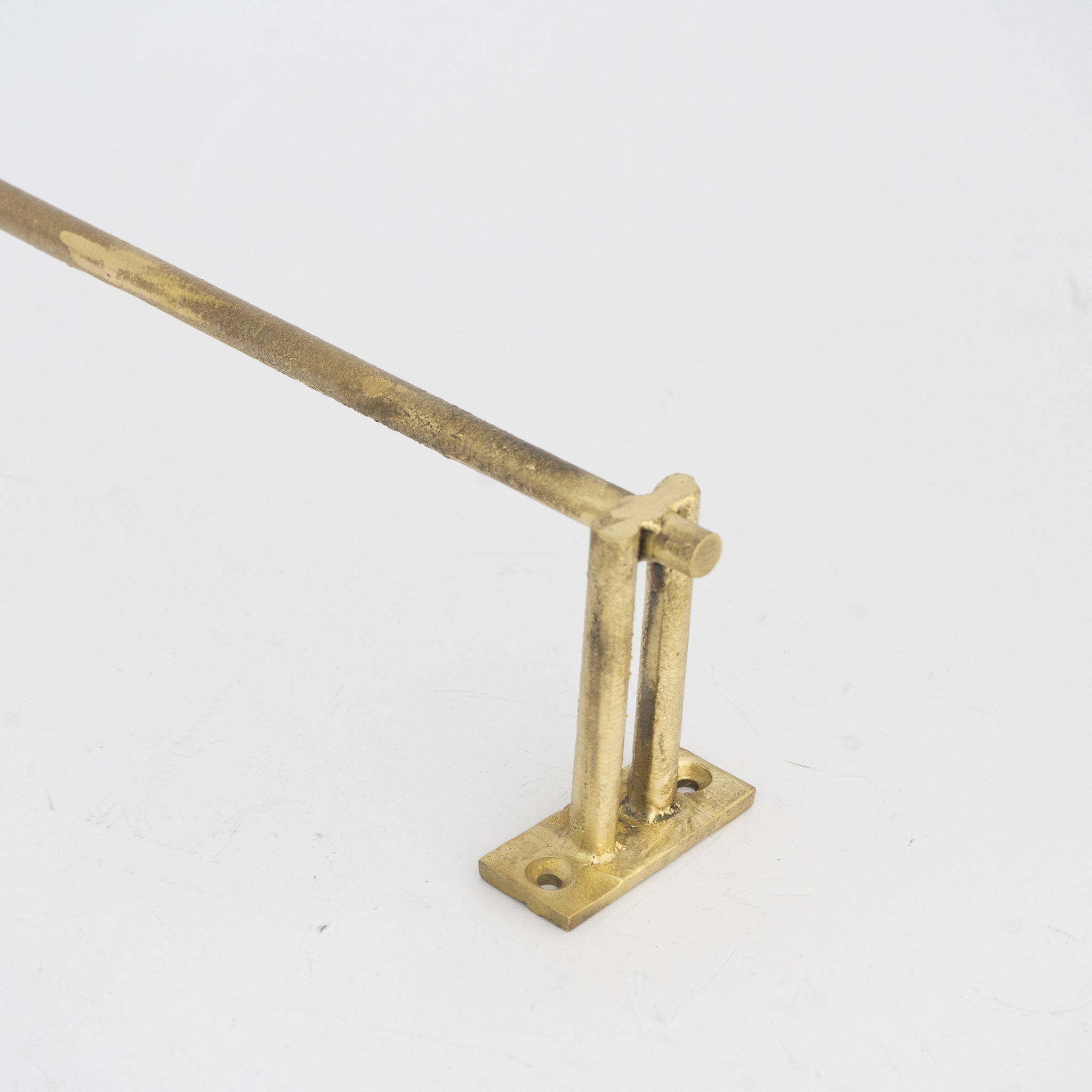 Unfinished Brass Towel Bar Holder | Bathroom Towel Hanger alternate view 8