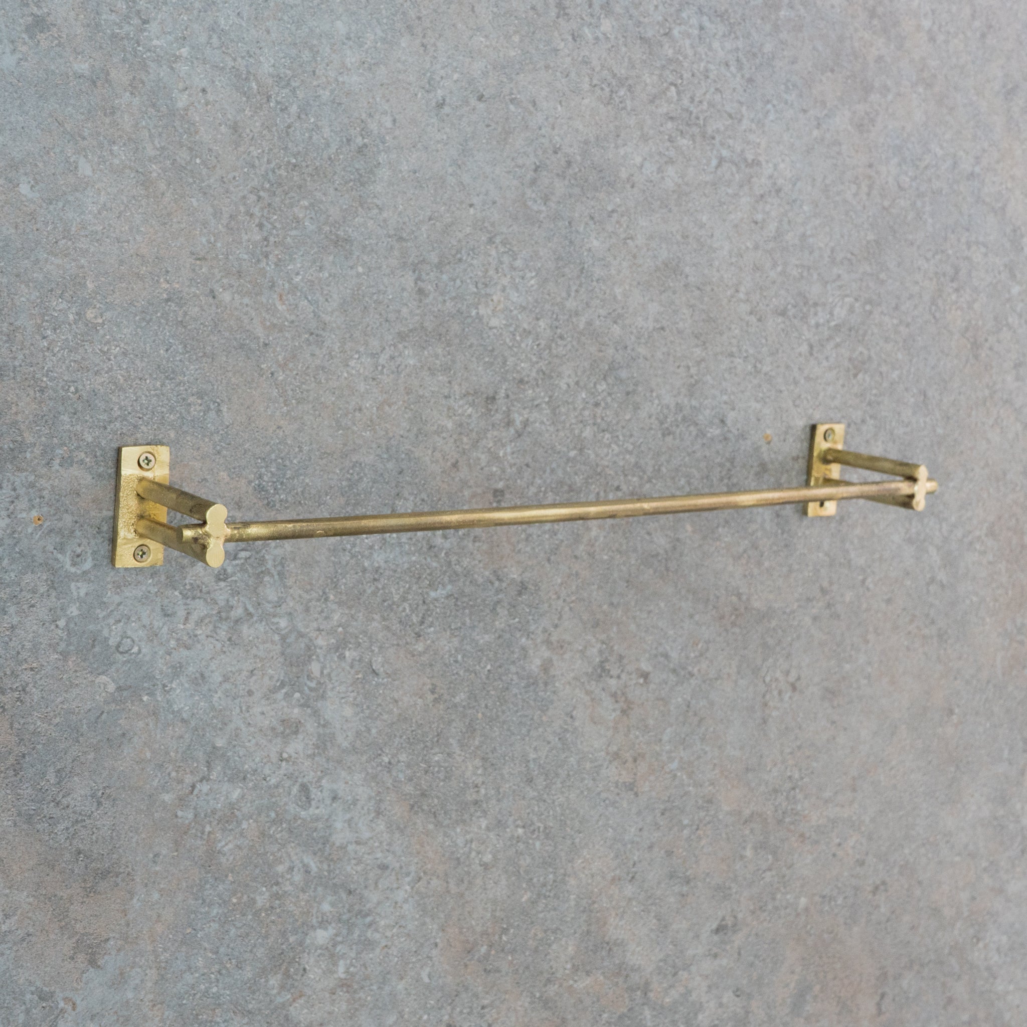 Unfinished Brass Towel Bar Holder | Bathroom Towel Hanger alternate view 6