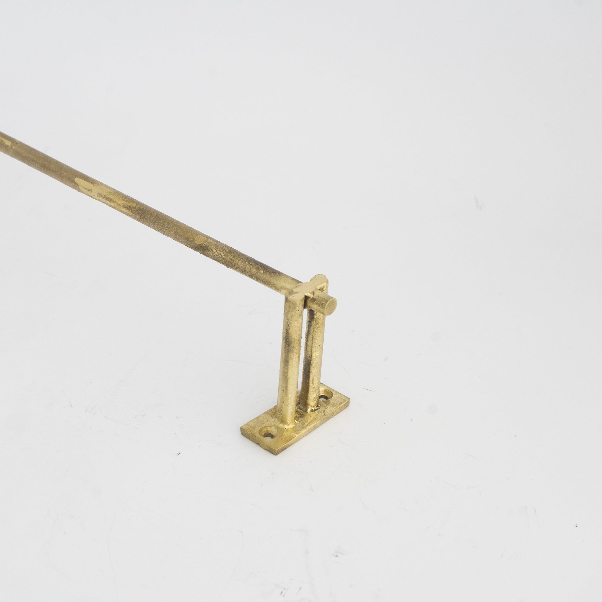 Unfinished Brass Towel Bar Holder | Bathroom Towel Hanger alternate view 4